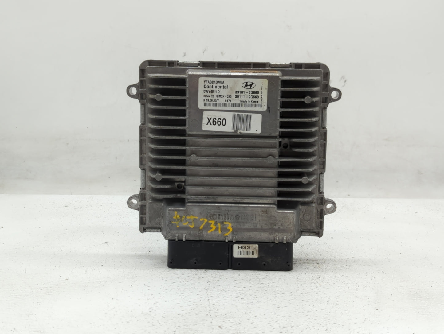 2011 Hyundai Sonata PCM Engine Control Computer ECU ECM PCU OEM P/N:39111-2G661 39101-2G661, 39111-2G660, 39101-2G660 Fits O