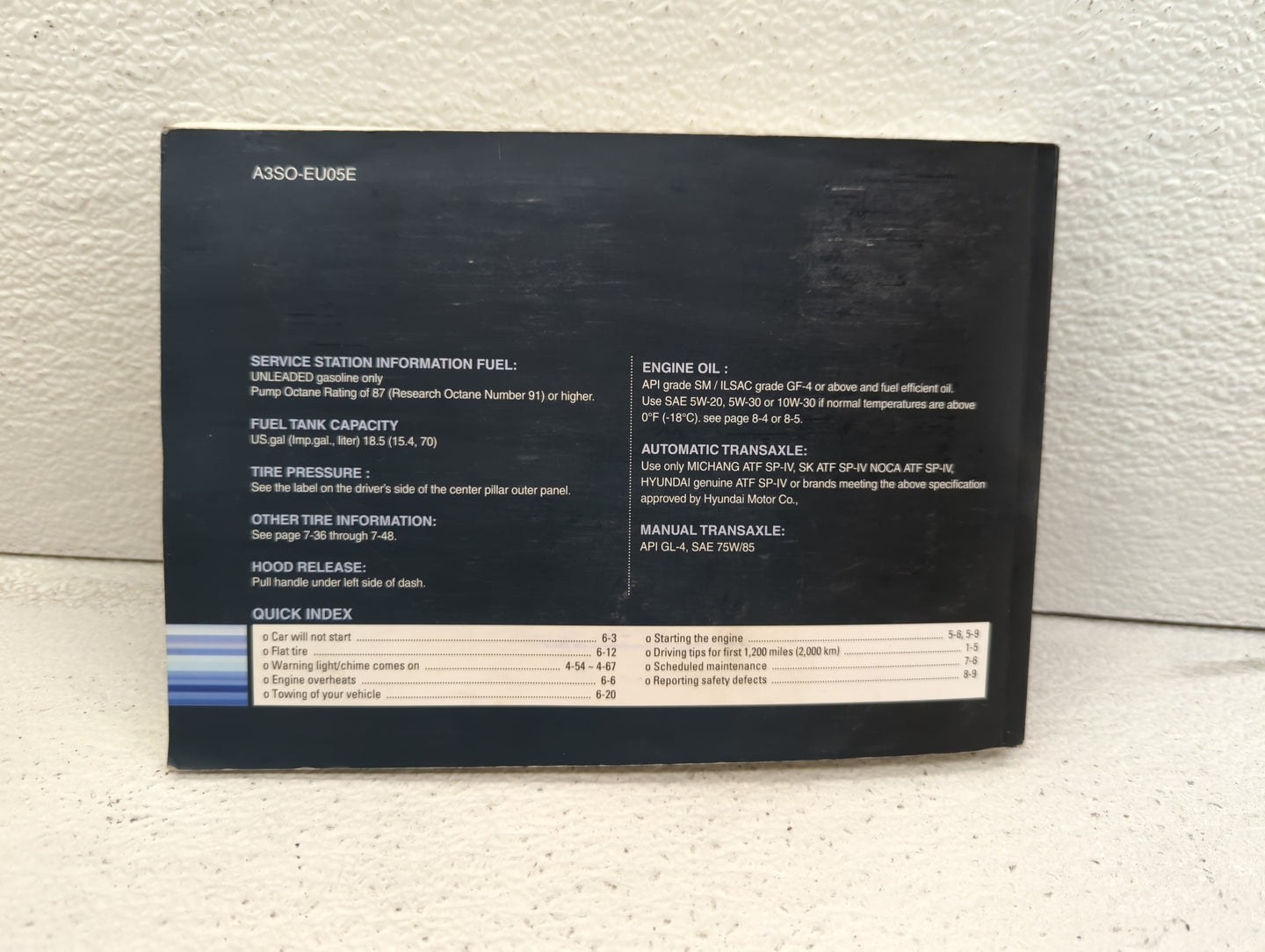 2011 Hyundai Sonata Owners Manual Book Guide OEM Used Auto Parts - Oemusedautoparts1.com