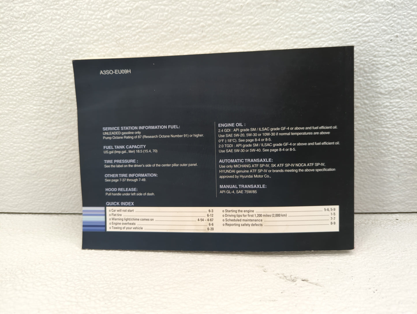 2011 Hyundai Sonata Owners Manual Book Guide OEM Used Auto Parts - Oemusedautoparts1.com