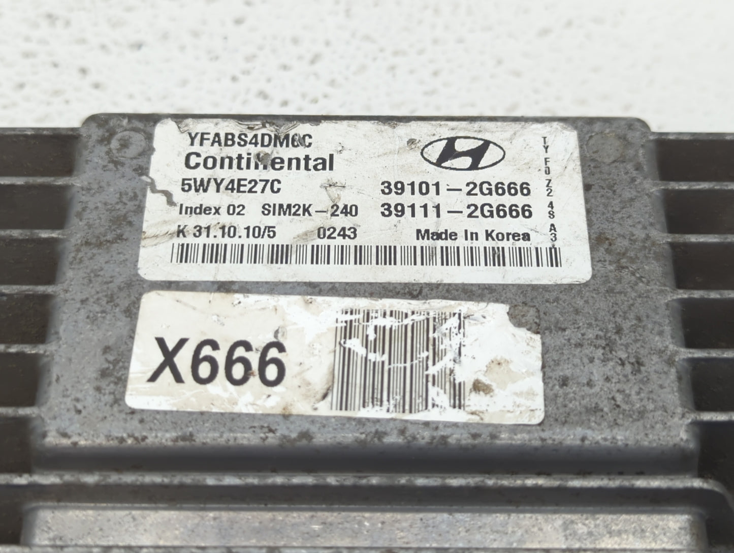 2011-2014 Hyundai Sonata PCM Engine Control Computer ECU ECM PCU OEM P/N:39111-2G666 39101-2G666 Fits Fits 2011 2012 2013 20