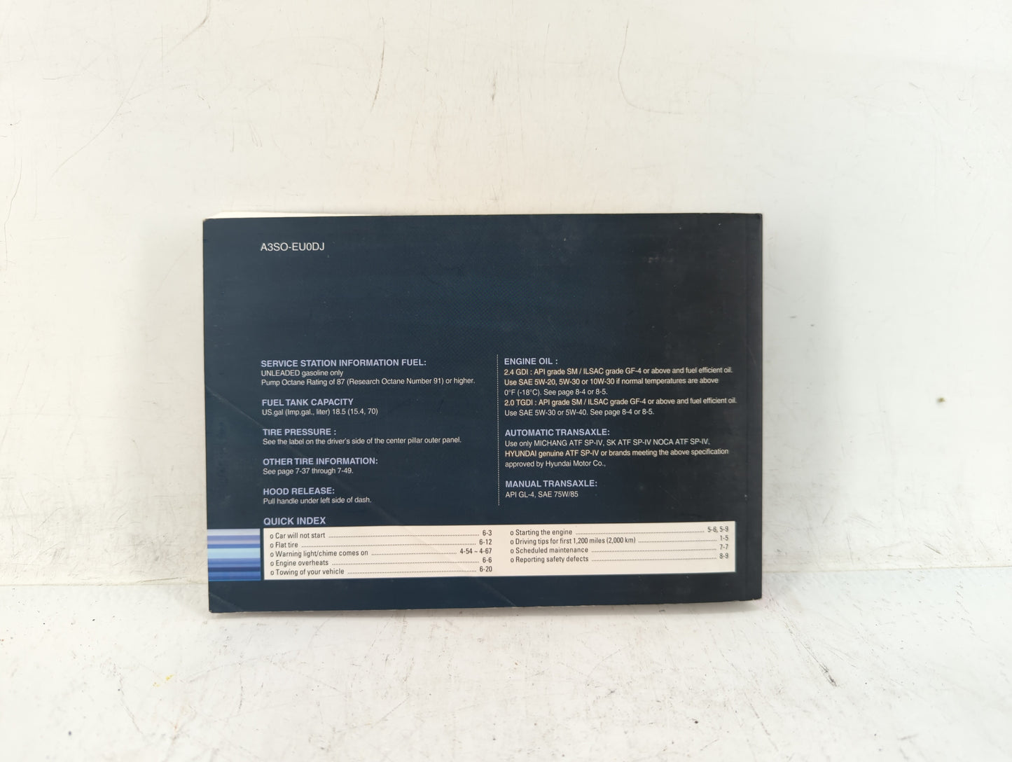 2011 Hyundai Sonata Owners Manual Book Guide OEM Used Auto Parts - Oemusedautoparts1.com