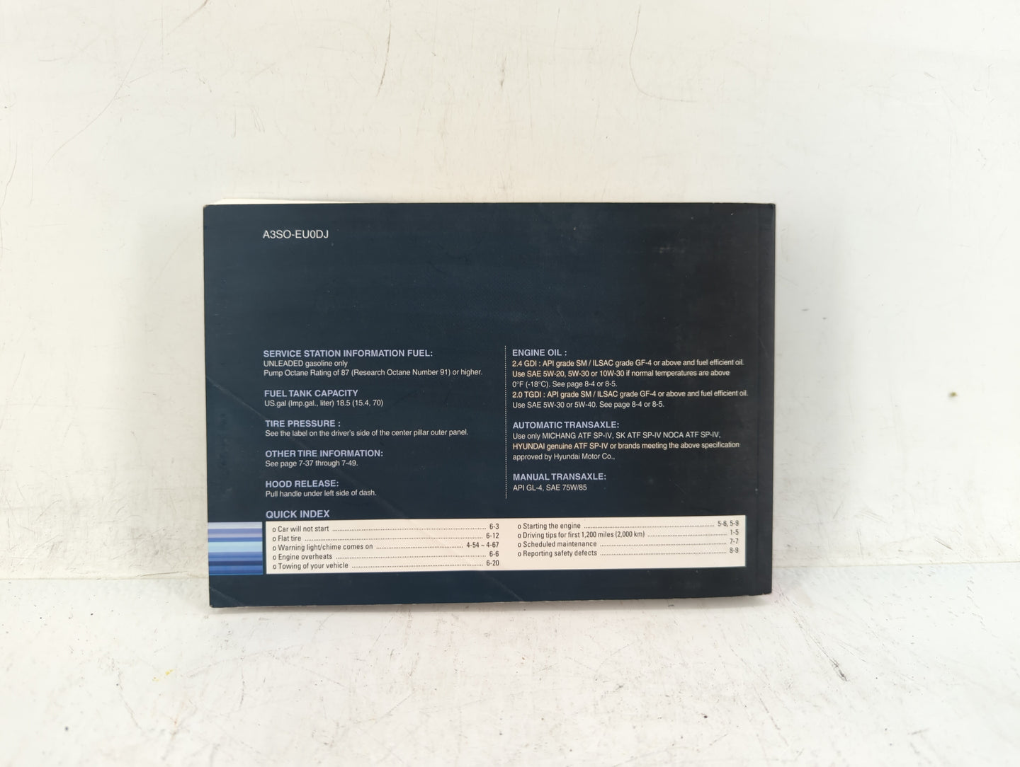 2011 Hyundai Sonata Owners Manual Book Guide OEM Used Auto Parts - Oemusedautoparts1.com