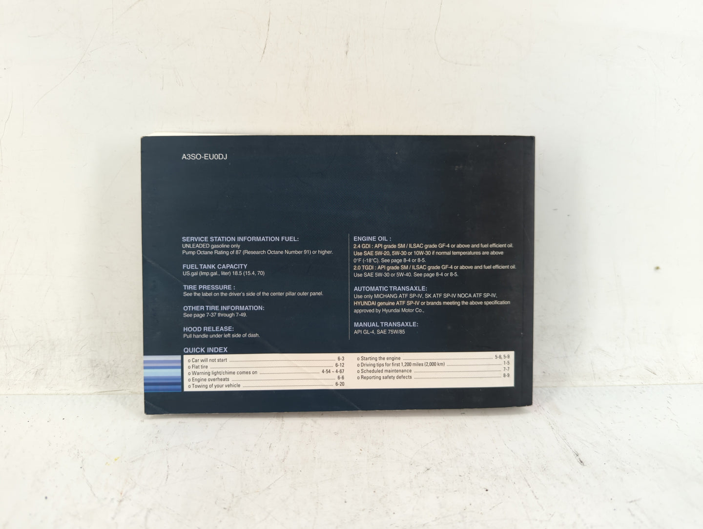 2011 Hyundai Sonata Owners Manual Book Guide OEM Used Auto Parts - Oemusedautoparts1.com