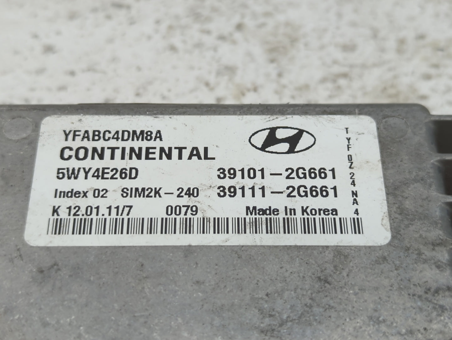 2011-2014 Hyundai Sonata PCM Engine Control Computer ECU ECM PCU OEM P/N:39111-2G662 39111-2G663 Fits Fits 2011 2012 2013 20