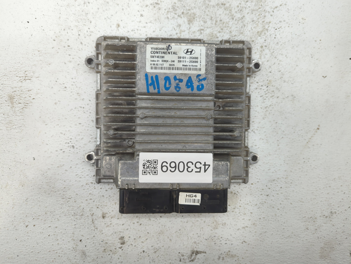 2011-2014 Hyundai Sonata PCM Engine Control Computer ECU ECM PCU OEM P/N:39111-2G690 39101-2G690 Fits Fits 2011 2012 2013 20