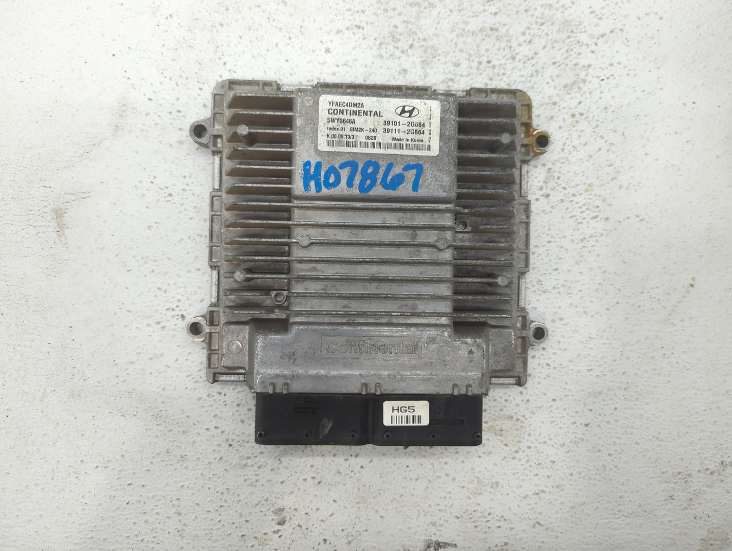 2011-2014 Hyundai Sonata PCM Engine Control Computer ECU ECM PCU OEM P/N:39111-2G662 39111-2G663 Fits Fits 2011 2012 2013 20