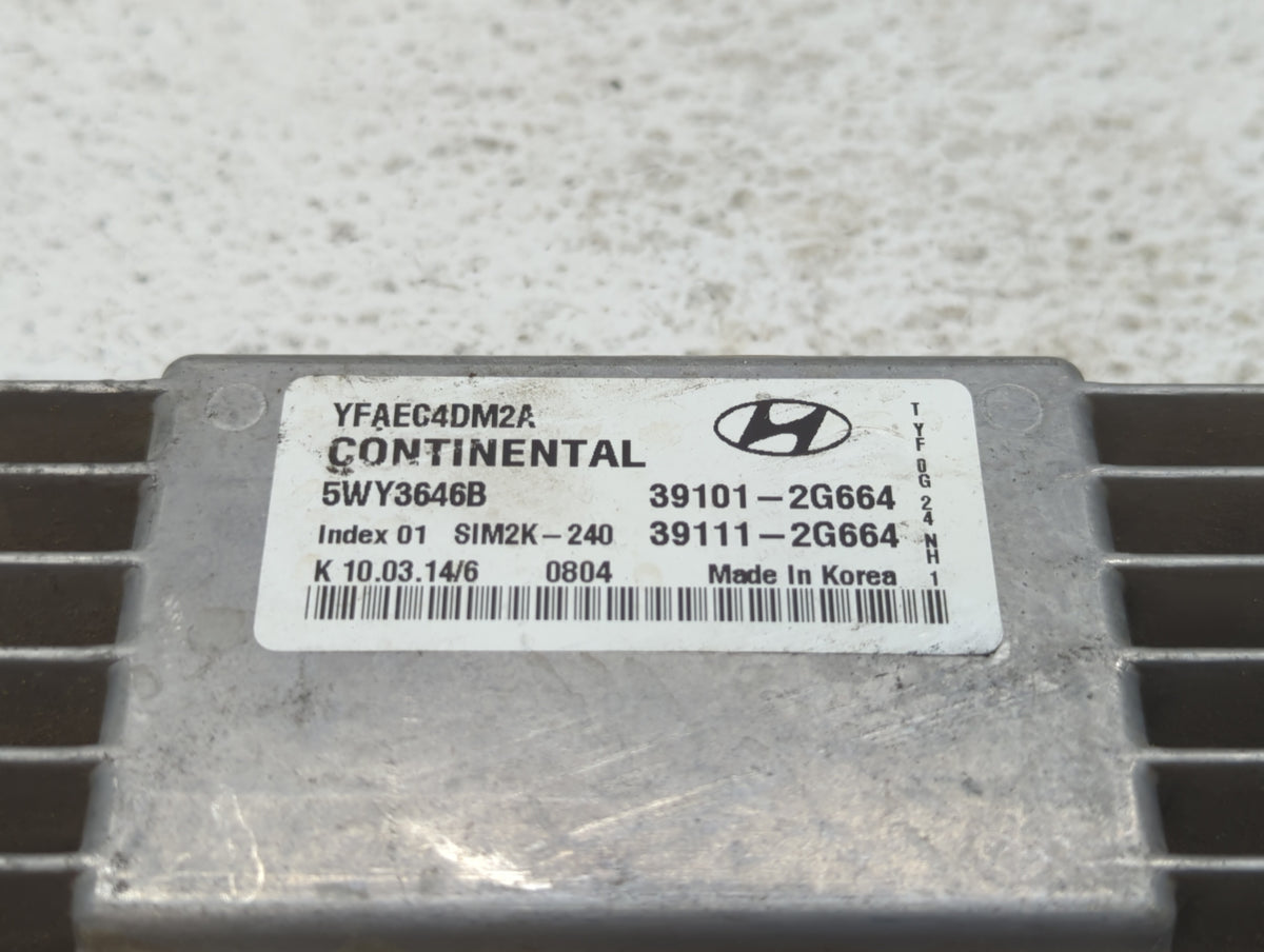 2011-2014 Hyundai Sonata PCM Engine Control Computer ECU ECM PCU OEM P/N:39111-2G662 39111-2G663 Fits 2011 2012 2013 2014 OE