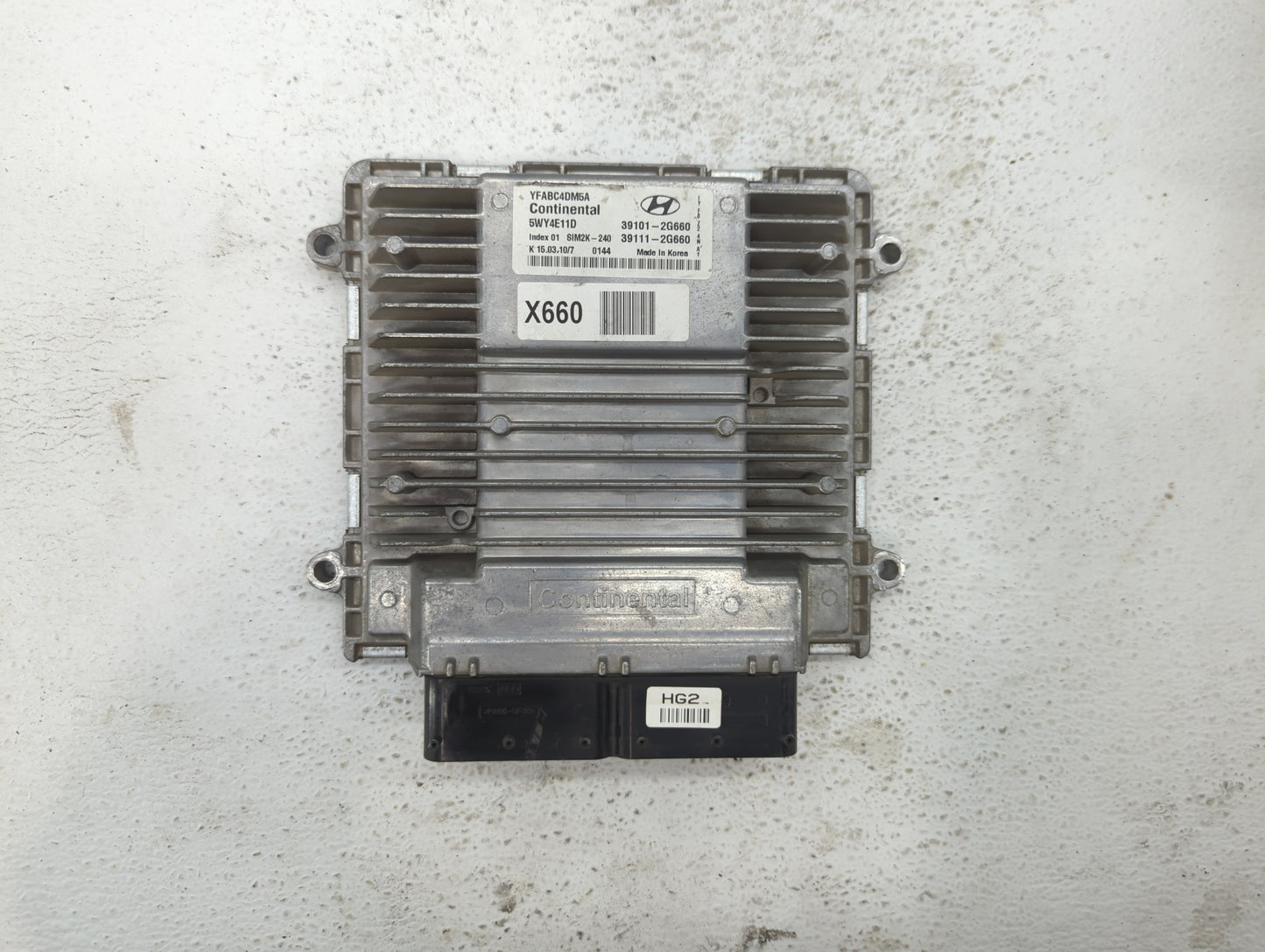 2011-2014 Hyundai Sonata PCM Engine Control Computer ECU ECM PCU OEM P/N:39111-2G660 39101-2G660 Fits Fits 2011 2012 2013 20
