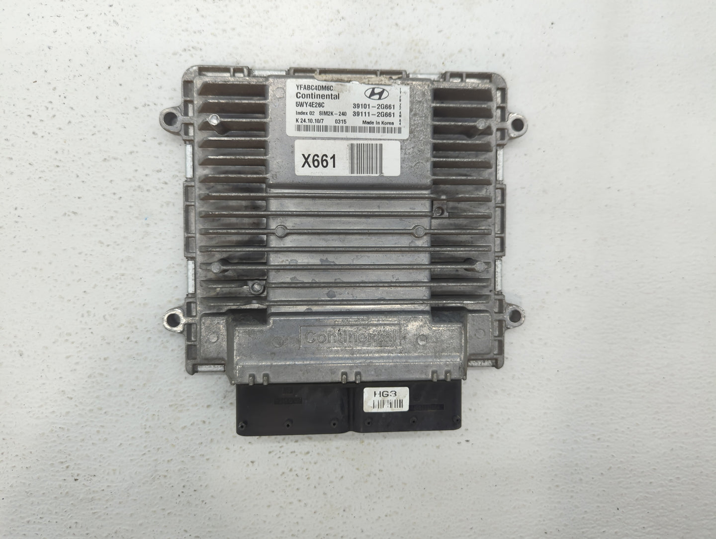 2011-2014 Hyundai Sonata PCM Engine Control Computer ECU ECM PCU OEM P/N:39111-2G661 39101-2G661 Fits Fits 2011 2012 2013 20