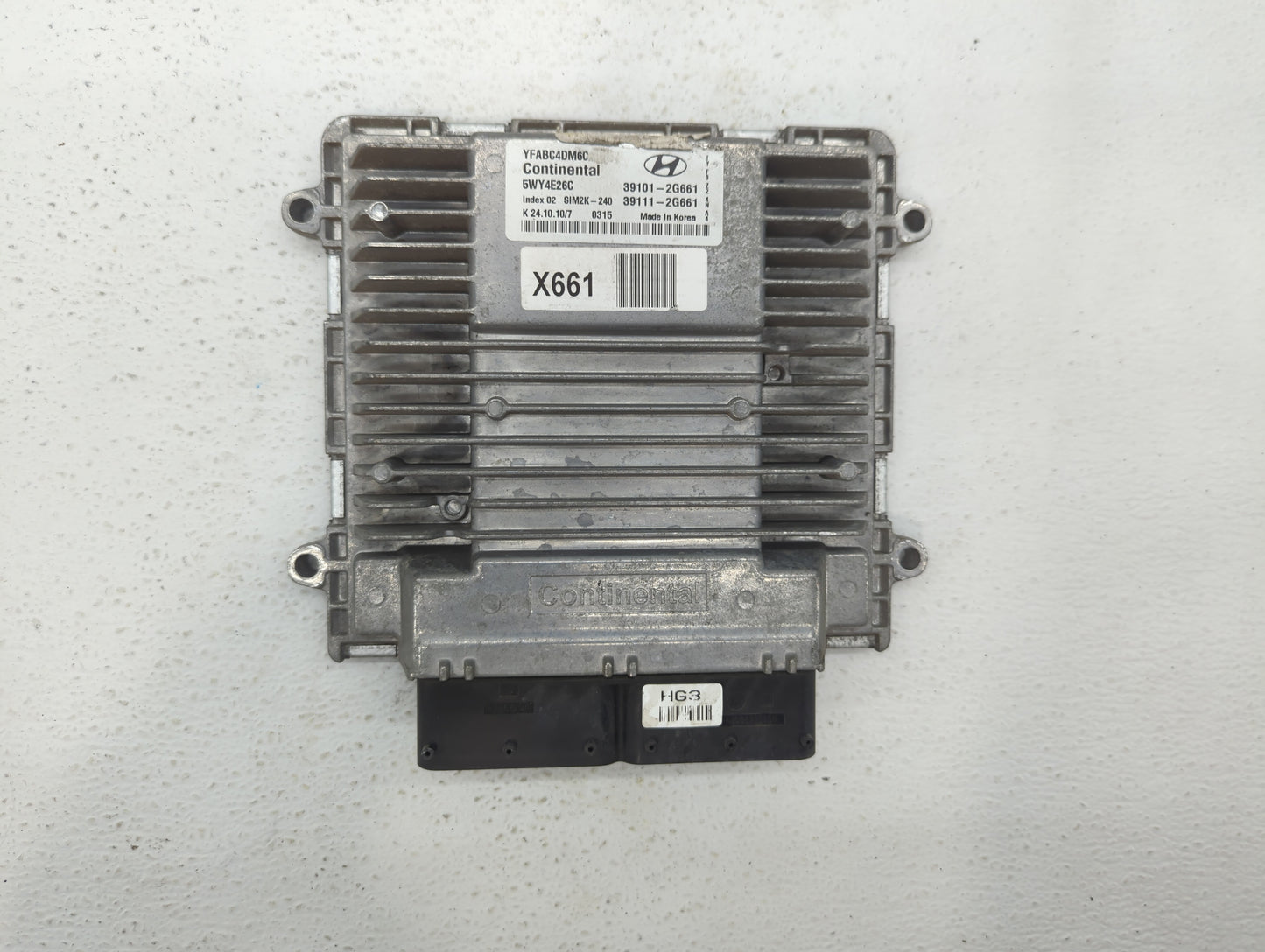 2011-2014 Hyundai Sonata PCM Engine Control Computer ECU ECM PCU OEM P/N:39111-2G661 39101-2G661 Fits Fits 2011 2012 2013 20