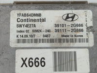 2011 Hyundai Sonata PCM Engine Control Computer ECU ECM PCU OEM P/N:39111-2G666 39101-2G666 Fits OEM Used Auto Parts - Oemus
