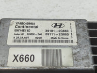 2011 Hyundai Sonata PCM Engine Control Computer ECU ECM PCU OEM P/N:39111-2G660 39101-2G660, 39111-2G661, 39101-2G661 Fits O