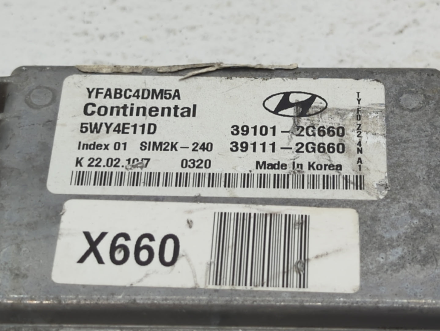 2011-2014 Hyundai Sonata PCM Engine Control Computer ECU ECM PCU OEM P/N:39111-2G660 39101-2G660 Fits Fits 2011 2012 2013 20