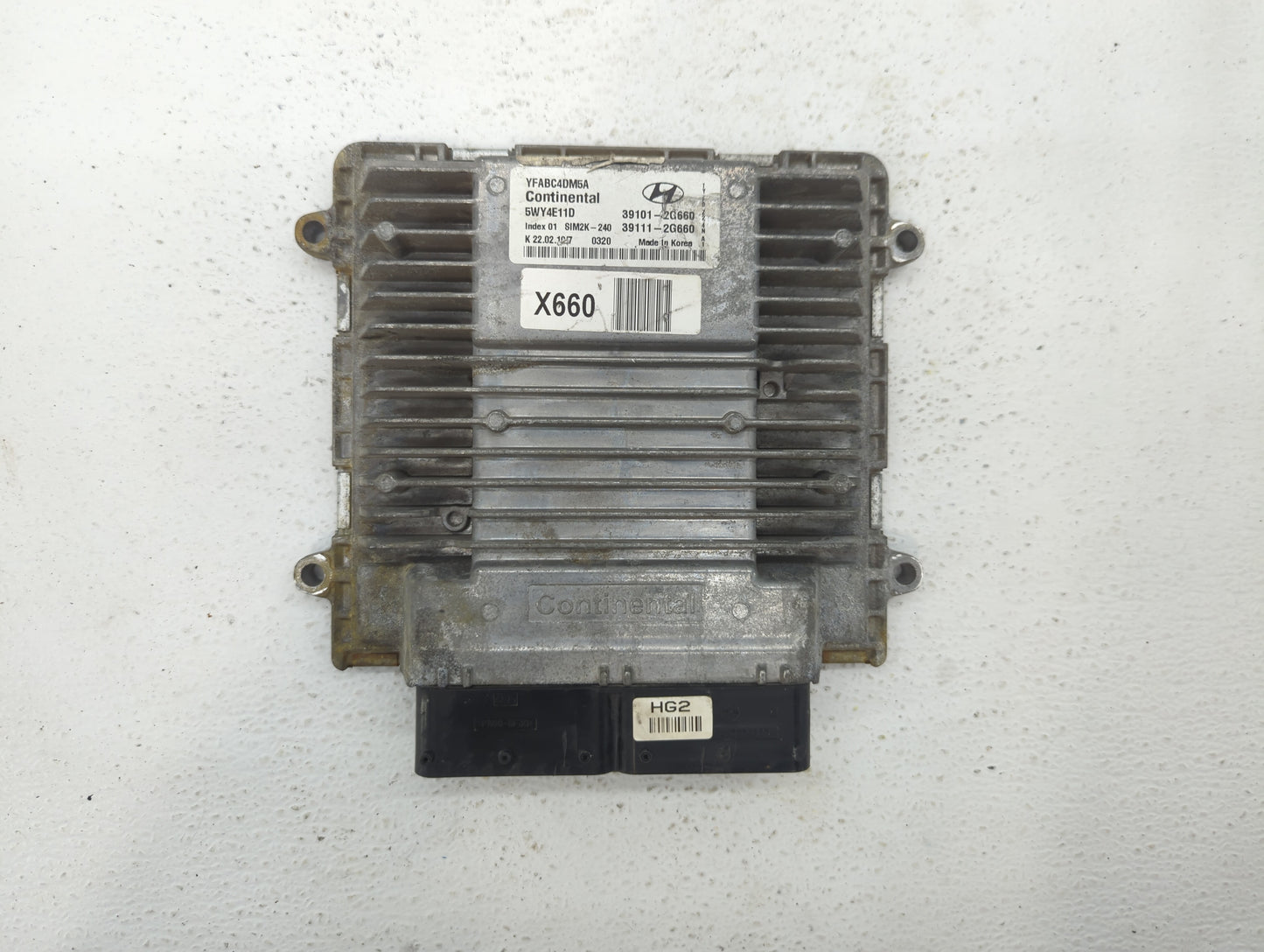 2011-2014 Hyundai Sonata PCM Engine Control Computer ECU ECM PCU OEM P/N:39111-2G660 39101-2G660 Fits Fits 2011 2012 2013 20