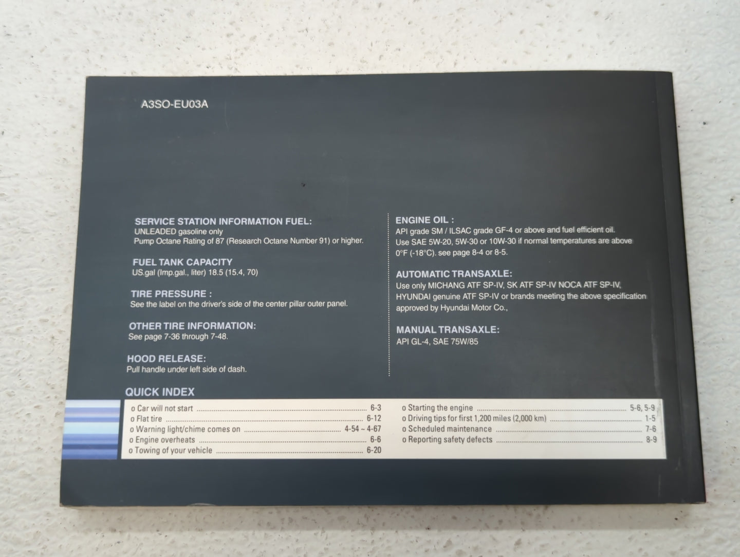 2011 Hyundai Sonata Owners Manual Book Guide OEM Used Auto Parts - Oemusedautoparts1.com