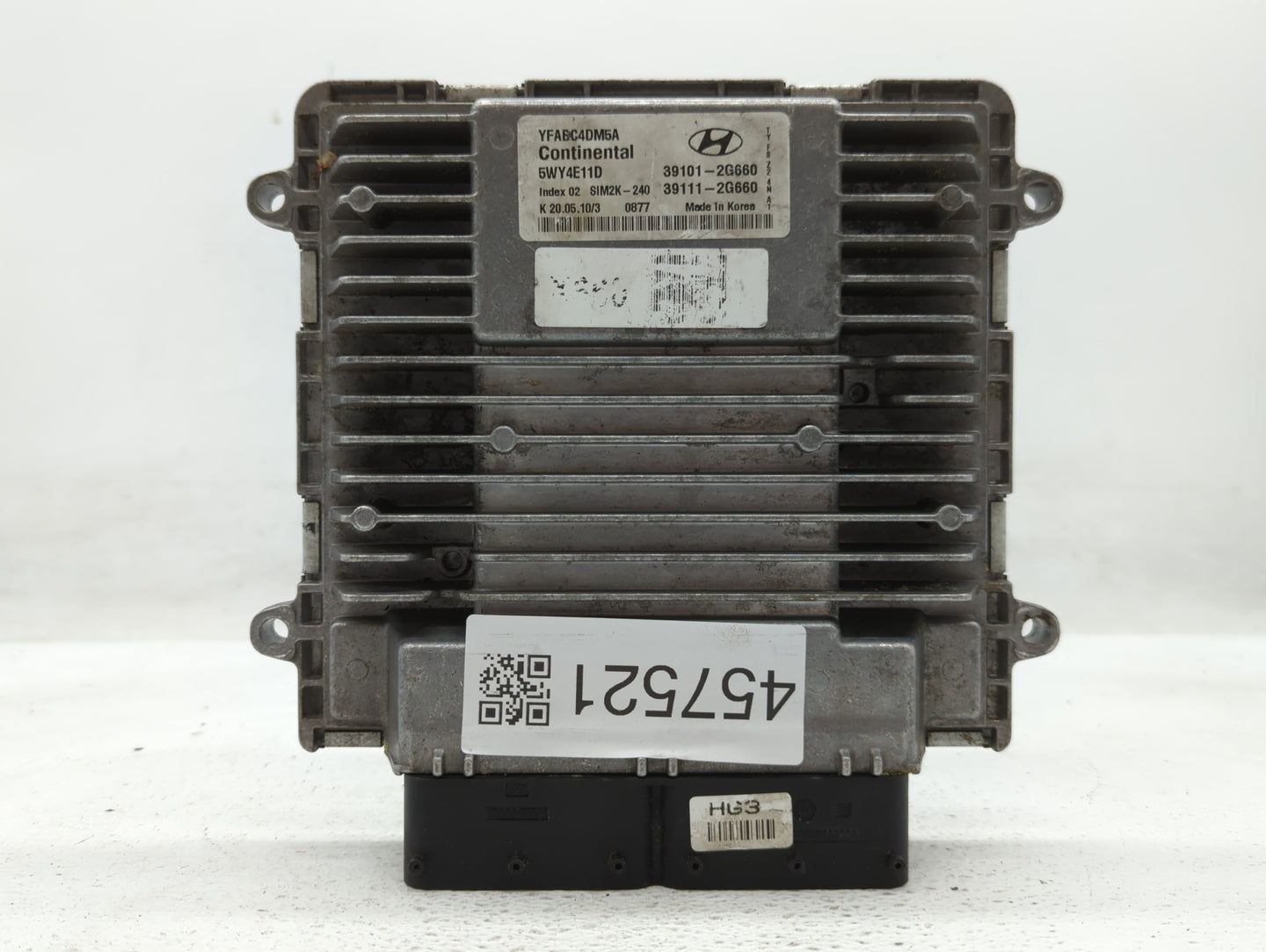 2011 Hyundai Sonata PCM Engine Control Computer ECU ECM PCU OEM P/N:39111-2G660 39101-2G660, 39111-2G661, 39101-2G661 Fits O