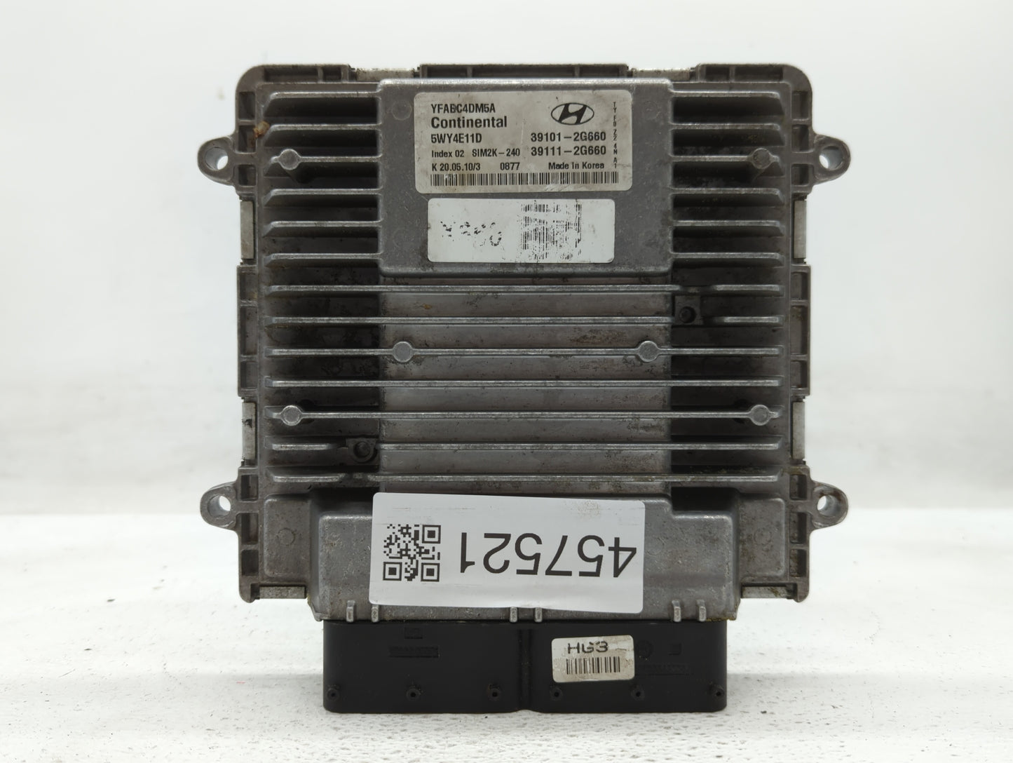 2011 Hyundai Sonata PCM Engine Control Computer ECU ECM PCU OEM P/N:39111-2G660 39101-2G660, 39111-2G661, 39101-2G661 Fits O