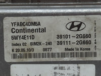 2011 Hyundai Sonata PCM Engine Control Computer ECU ECM PCU OEM P/N:39111-2G660 39101-2G660, 39111-2G661, 39101-2G661 Fits O