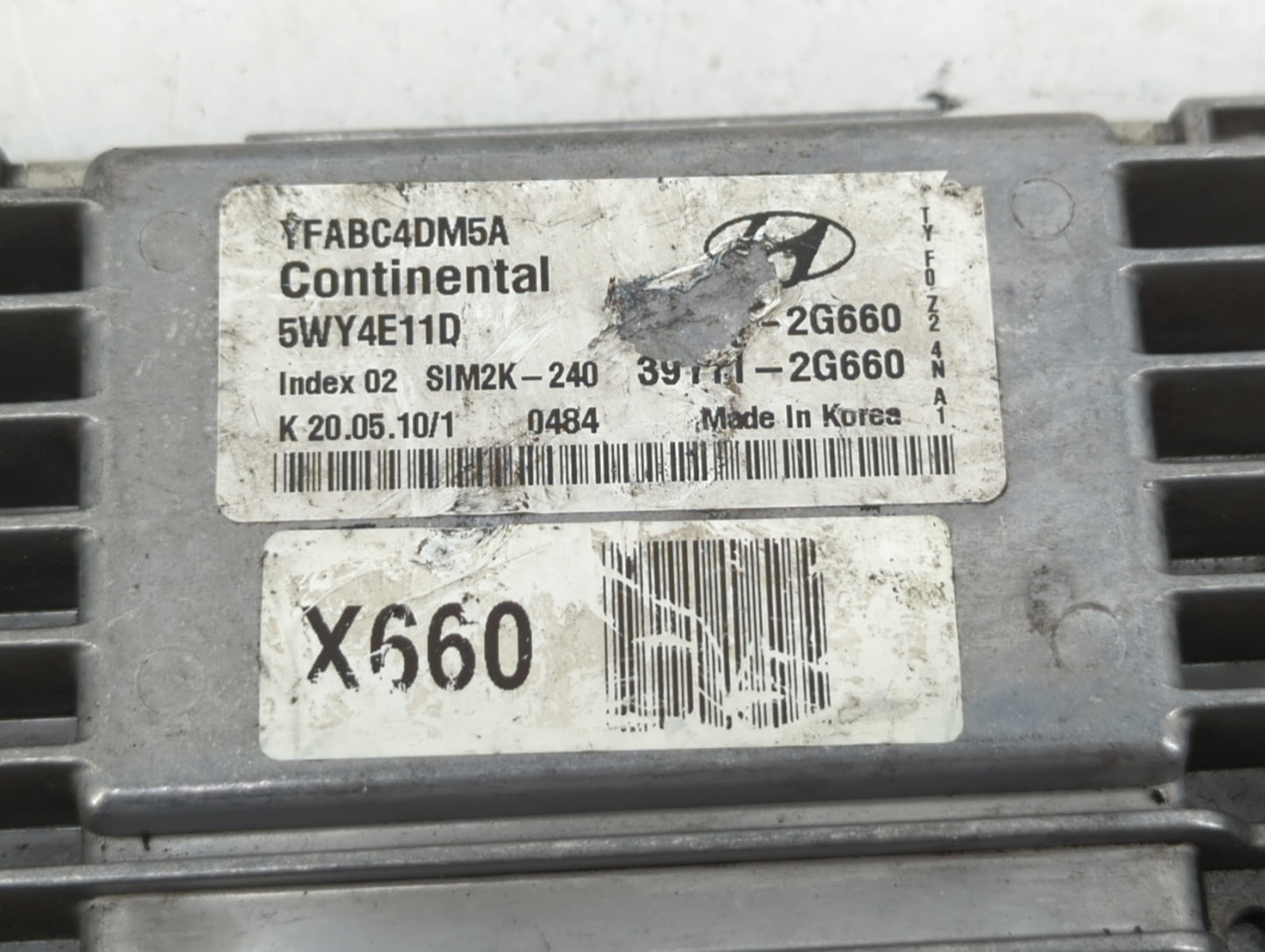 2011 Hyundai Sonata PCM Engine Control Computer ECU ECM PCU OEM P/N:39111-2G660 39101-2G660, 39111-2G661, 39101-2G661 Fits O