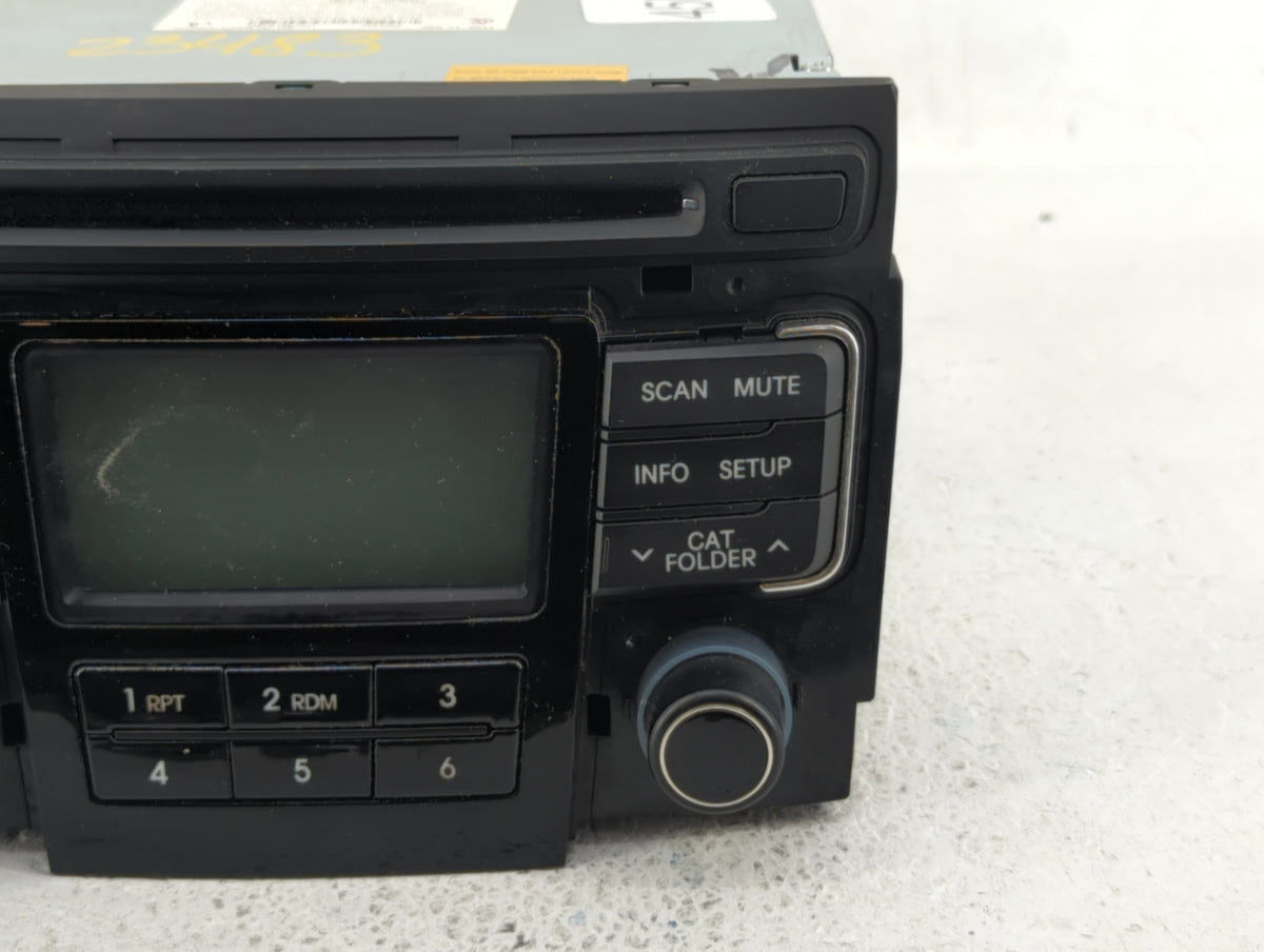 2011-2011 Hyundai Sonata Am Fm Cd Player Radio Receiver 458594 - Oemusedautoparts1.com