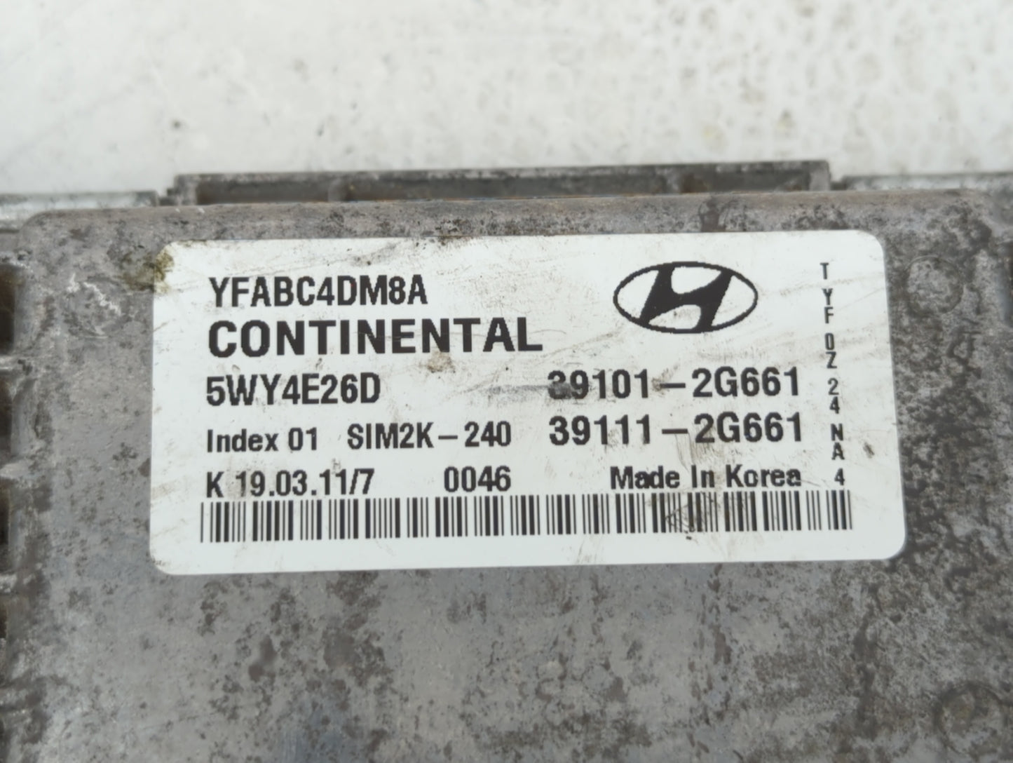 2011-2014 Hyundai Sonata PCM Engine Control Computer ECU ECM PCU OEM P/N:39111-2G661 39101-2G661 Fits Fits 2011 2012 2013 20
