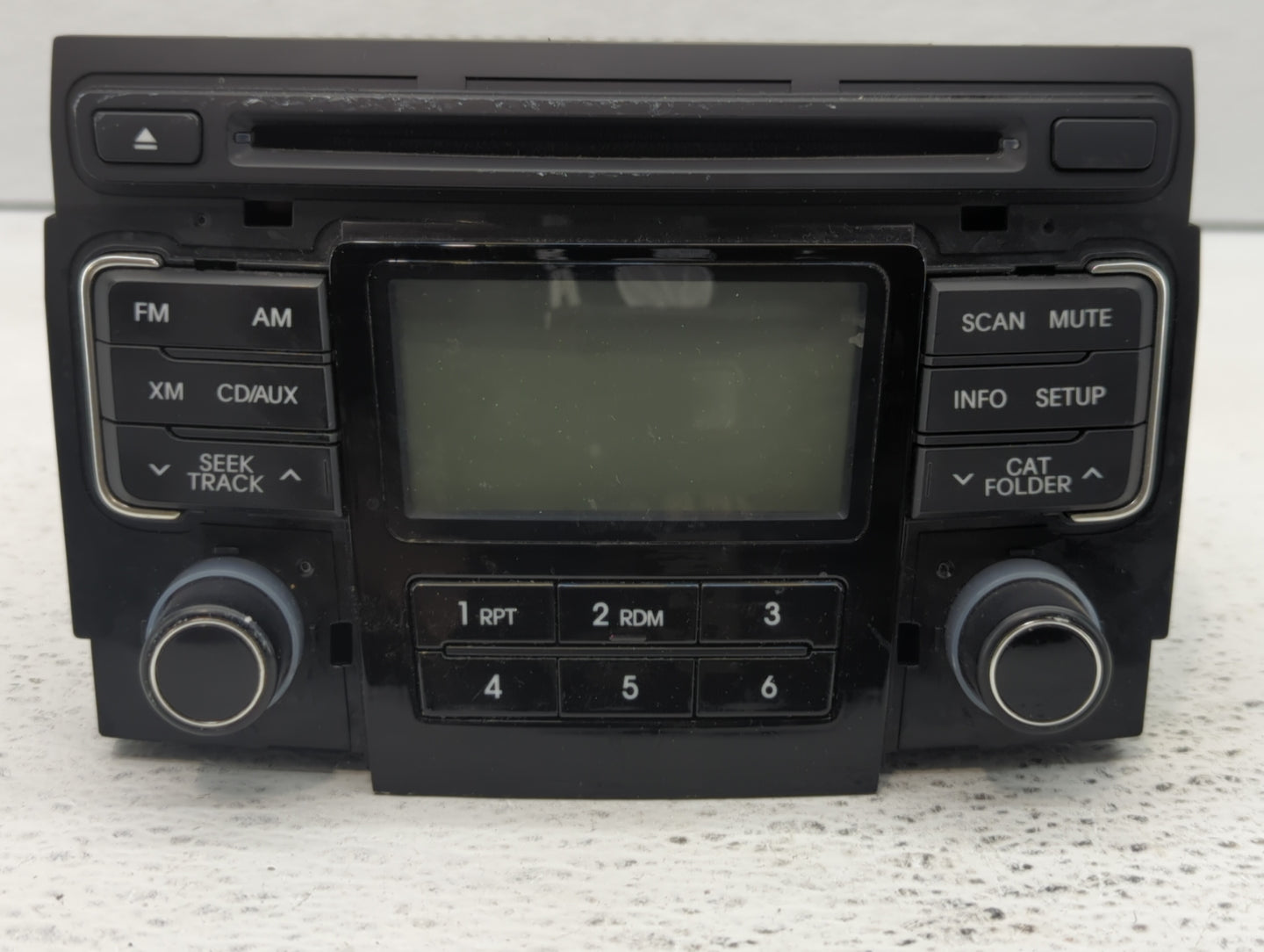 2011 Hyundai Sonata Radio AM FM Cd Player Receiver Replacement P/N:96190-3Q000 96180-3Q001, 96180-3Q000 Fits OEM Used Auto P