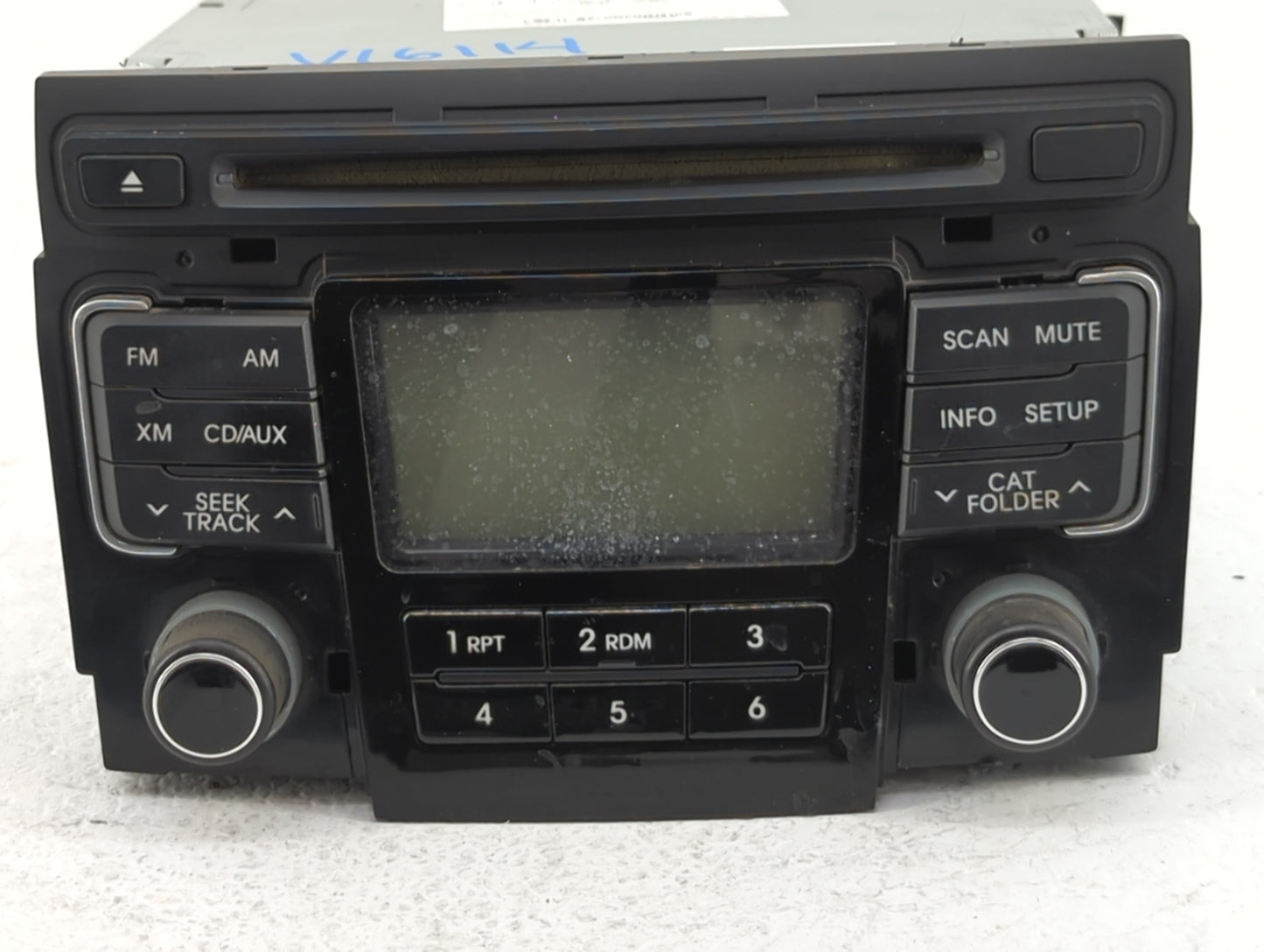 2011 Hyundai Sonata Radio AM FM Cd Player Receiver Replacement P/N:96190-3Q000 96180-3Q001, 96180-3Q000 Fits OEM Used Auto P