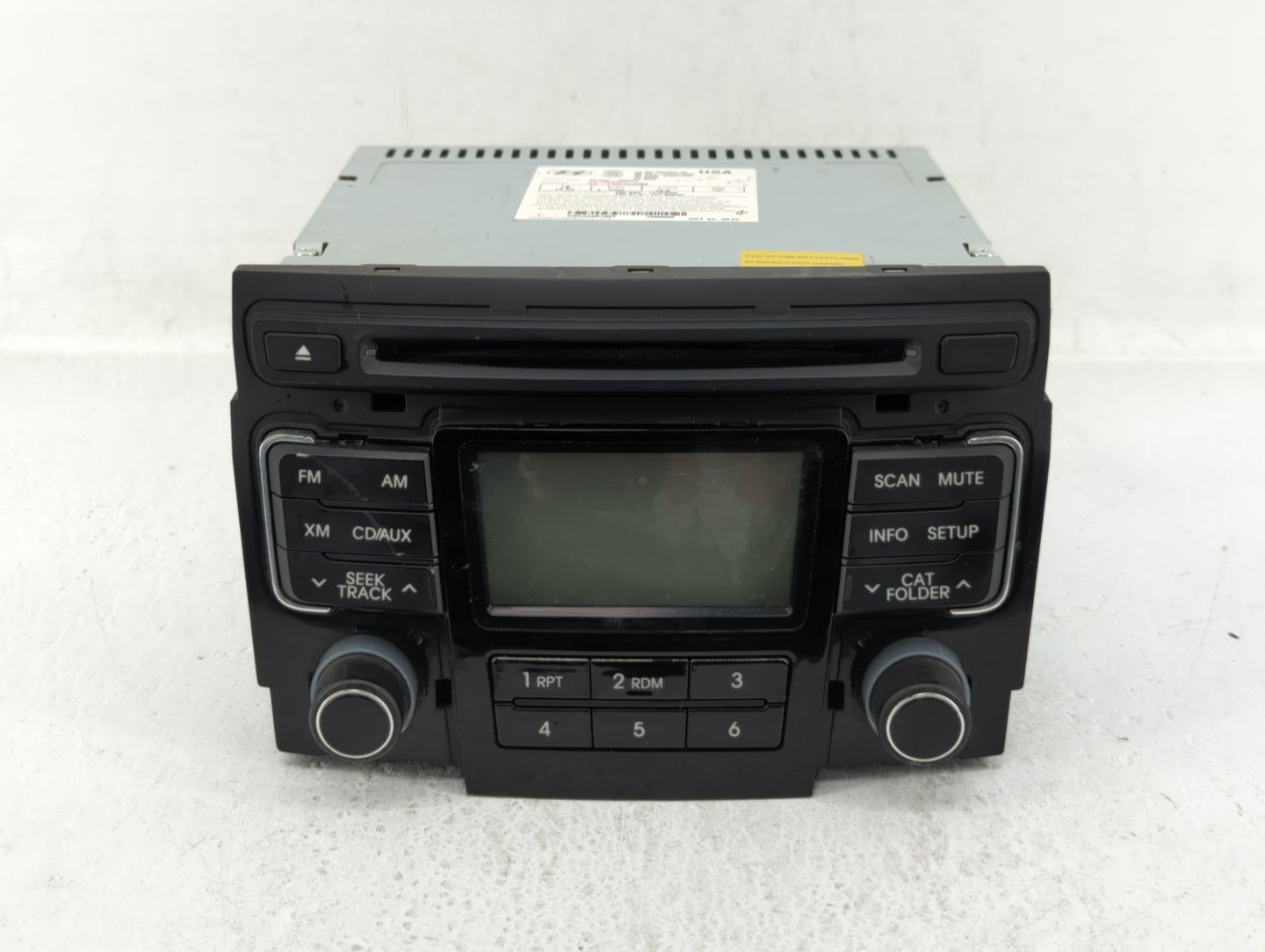 2011 Hyundai Sonata Radio AM FM Cd Player Receiver Replacement P/N:96180-3Q001 96180-3Q000 Fits OEM Used Auto Parts - Oemuse