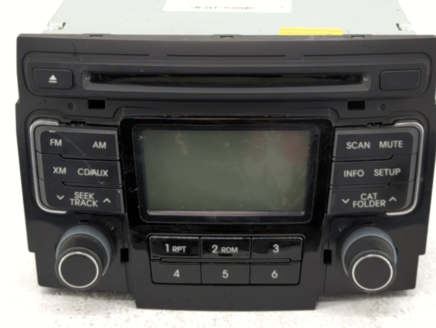 2011 Hyundai Sonata Radio AM FM Cd Player Receiver Replacement P/N:96180-3Q001 96180-3Q000 Fits OEM Used Auto Parts - Oemuse