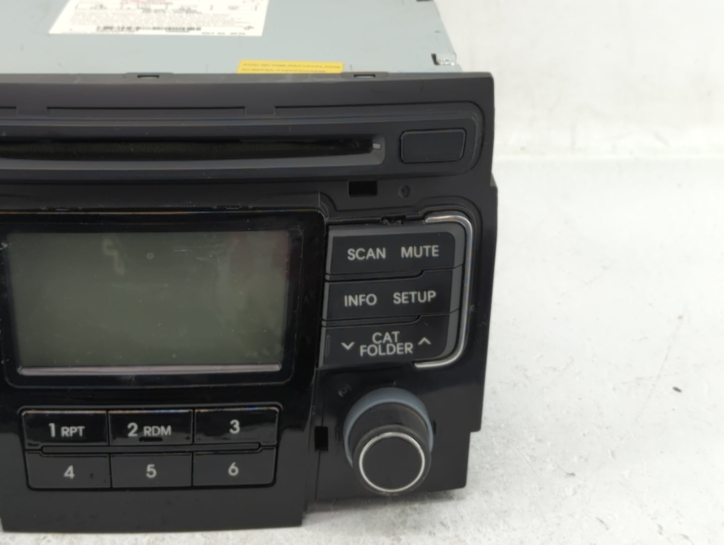2011 Hyundai Sonata Radio AM FM Cd Player Receiver Replacement P/N:96180-3Q001 96180-3Q000 Fits OEM Used Auto Parts - Oemuse
