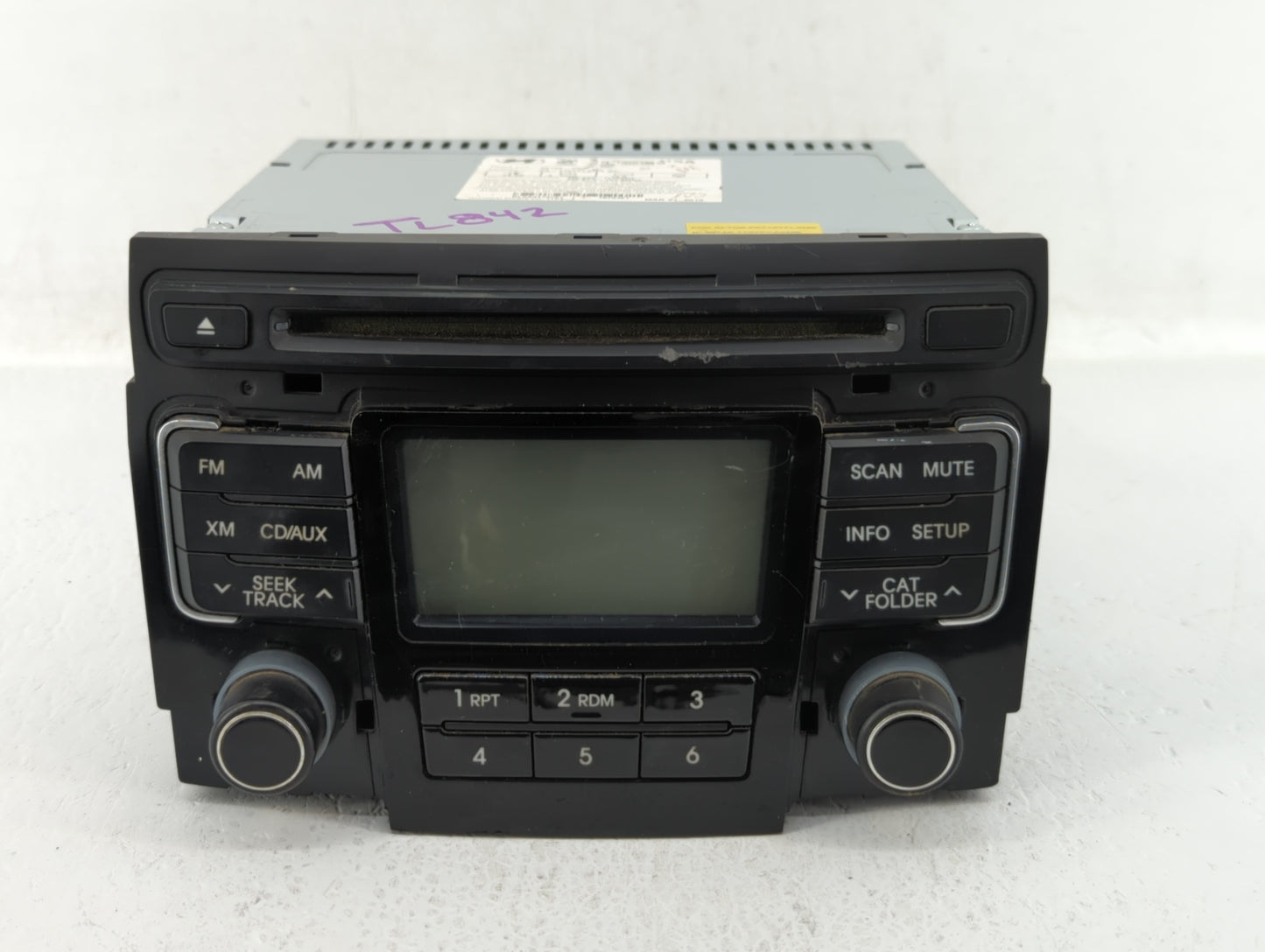 2011 Hyundai Sonata Radio AM FM Cd Player Receiver Replacement P/N:96180-3Q000 96190-3Q000, 96180-3Q001 Fits OEM Used Auto P