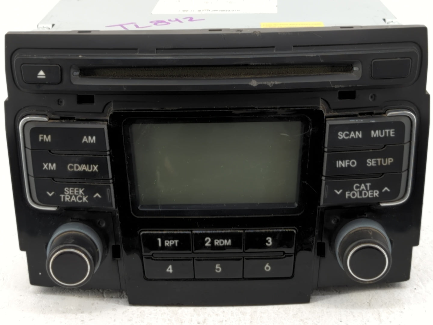 2011 Hyundai Sonata Radio AM FM Cd Player Receiver Replacement P/N:96180-3Q000 96190-3Q000, 96180-3Q001 Fits OEM Used Auto P