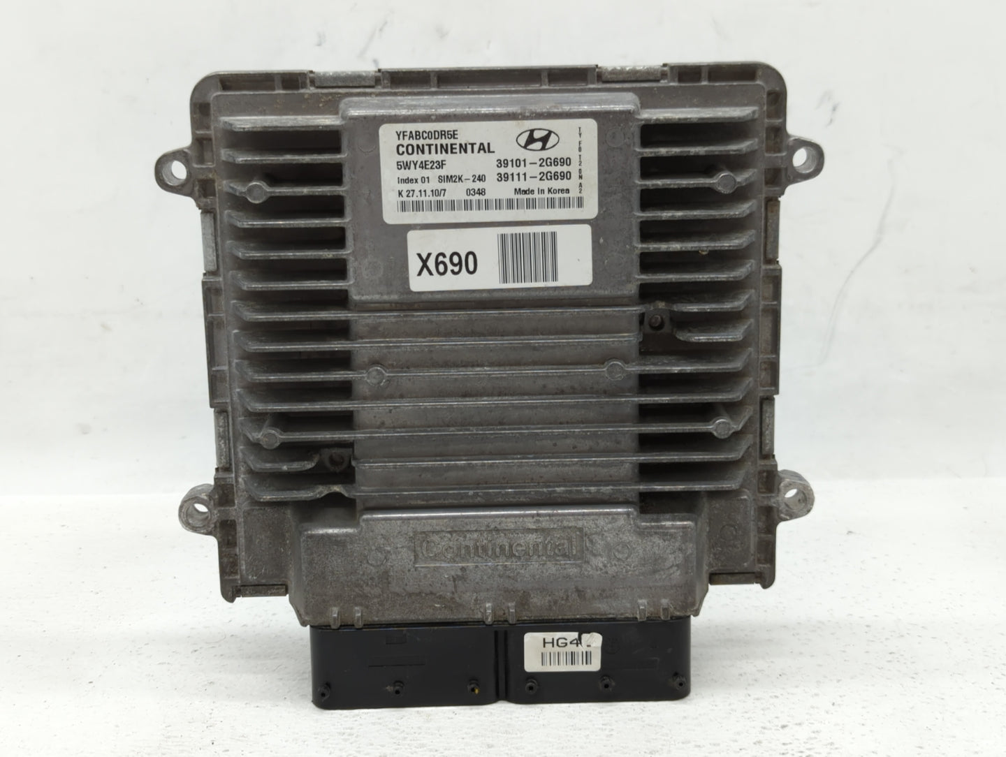 2011-2014 Hyundai Sonata PCM Engine Control Computer ECU ECM PCU OEM P/N:39111-2G690 39101-2G690 Fits Fits 2011 2012 2013 20