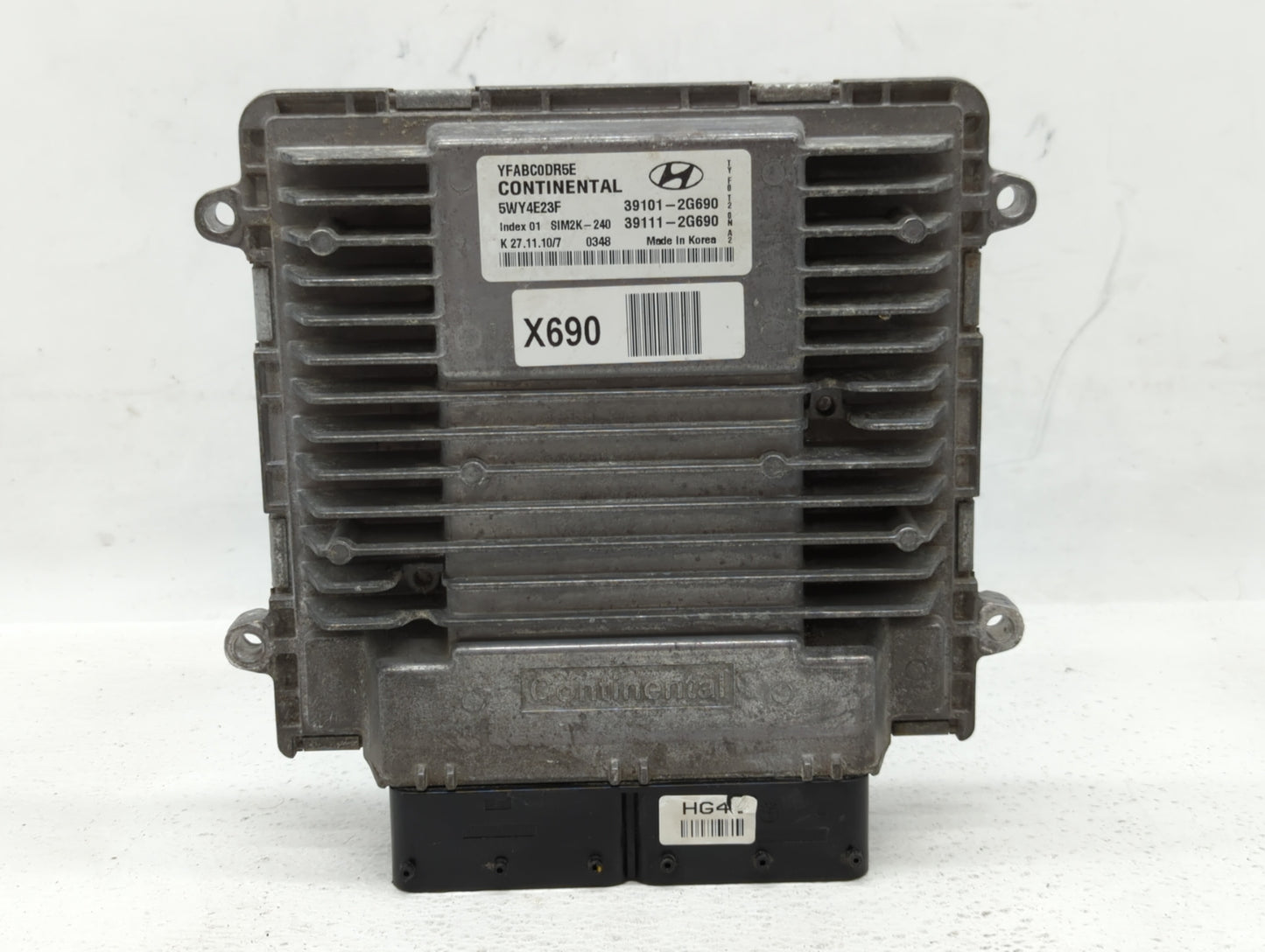 2011-2014 Hyundai Sonata PCM Engine Control Computer ECU ECM PCU OEM P/N:39111-2G690 39101-2G690 Fits Fits 2011 2012 2013 20