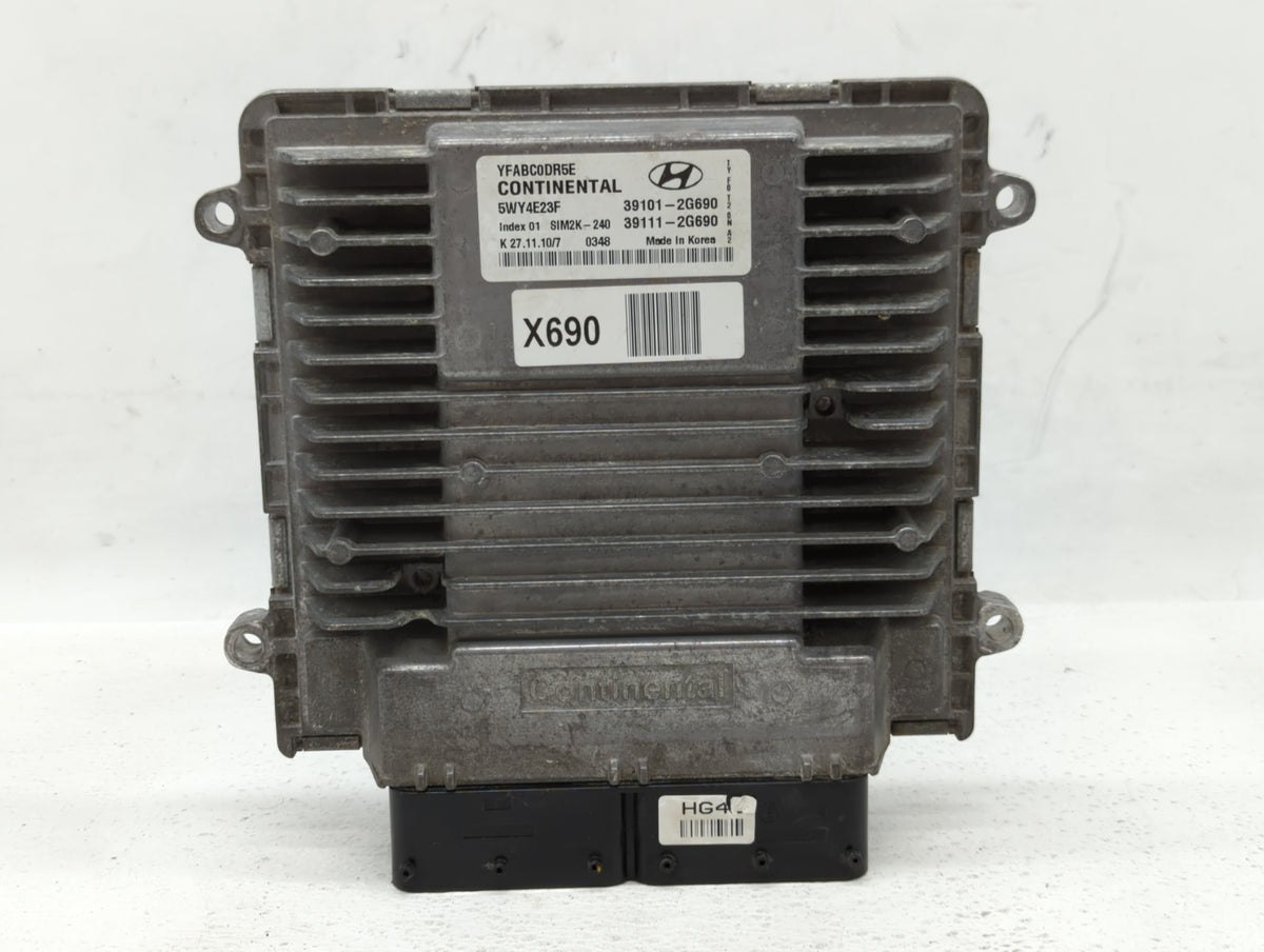 2011-2014 Hyundai Sonata PCM Engine Control Computer ECU ECM PCU OEM P/N:39111-2G690 39101-2G690 Fits 2011 2012 2013 2014 OE