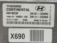 2011-2014 Hyundai Sonata PCM Engine Control Computer ECU ECM PCU OEM P/N:39111-2G690 39101-2G690 Fits Fits 2011 2012 2013 20