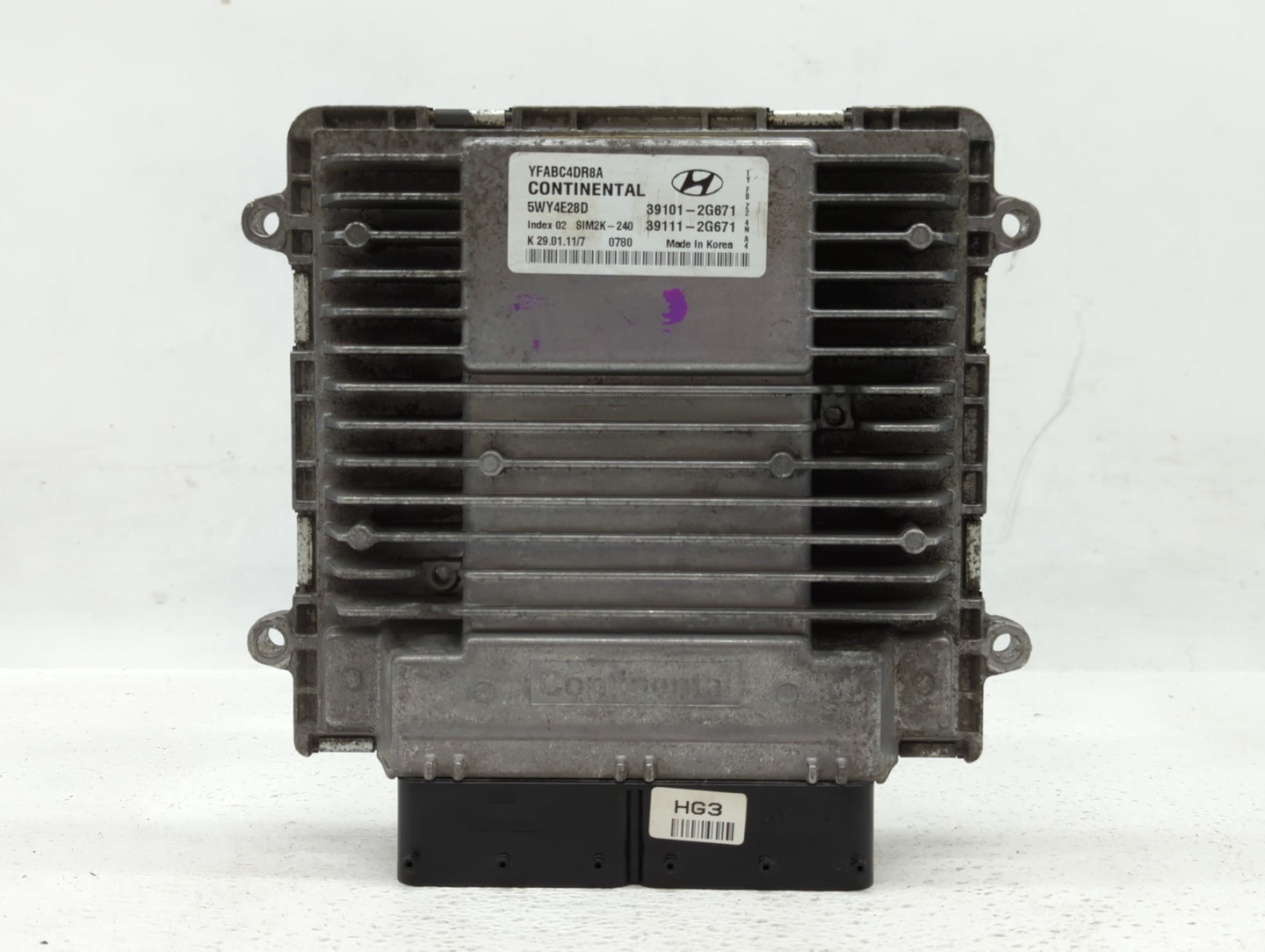 2011-2014 Hyundai Sonata PCM Engine Control Computer ECU ECM PCU OEM P/N:39111-2G662 39101-2G662 Fits Fits 2011 2012 2013 20