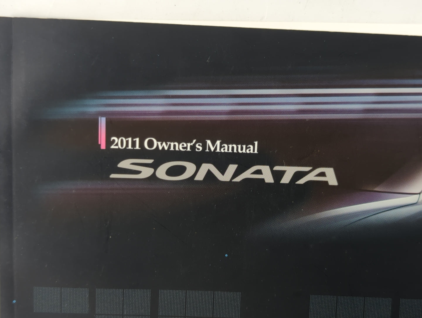 2011 Hyundai Sonata Owners Manual Book Guide OEM Used Auto Parts - Oemusedautoparts1.com