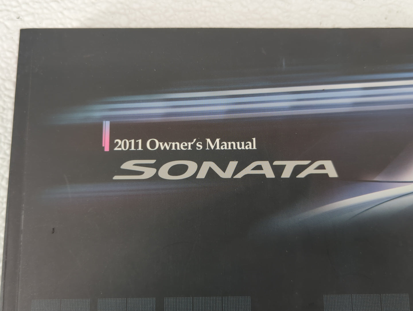 2011 Hyundai Sonata Owners Manual Book Guide OEM Used Auto Parts - Oemusedautoparts1.com