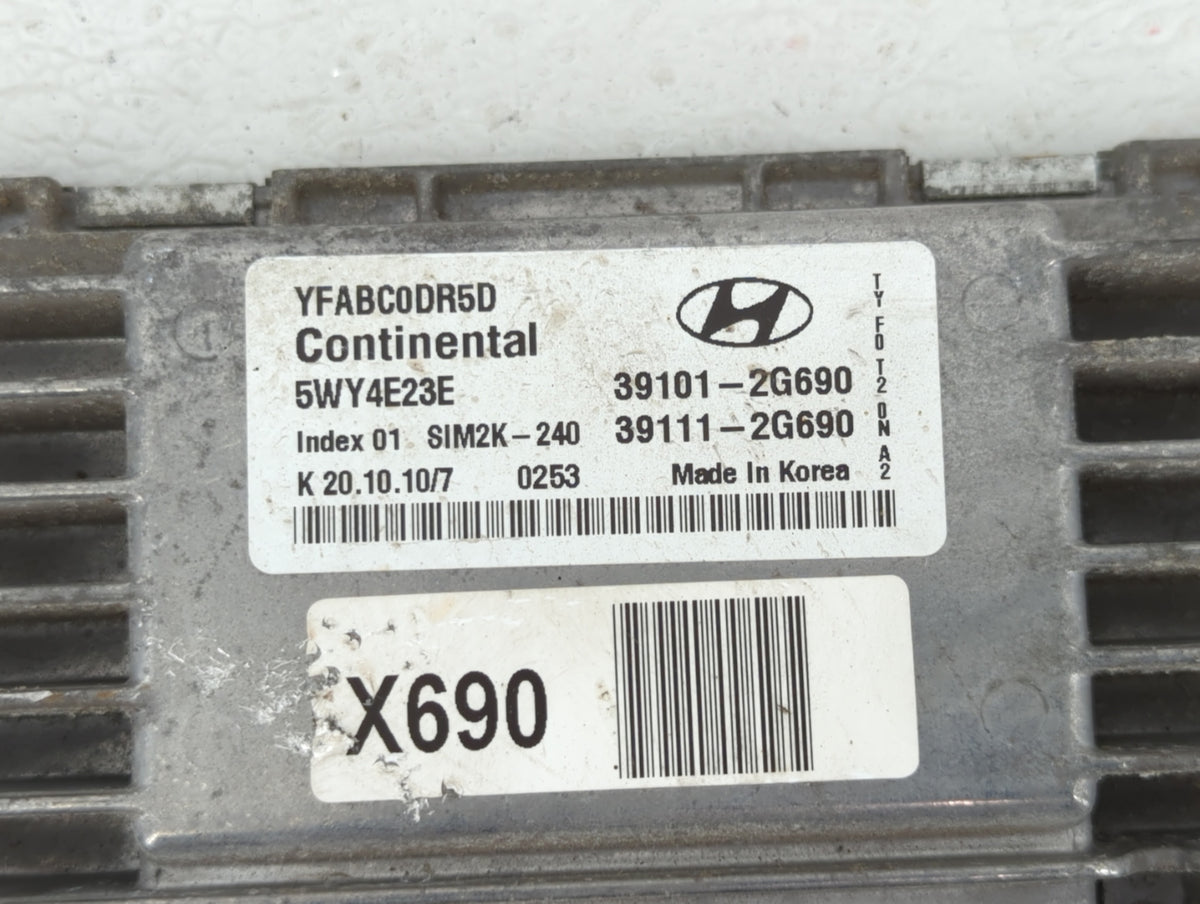 2011-2014 Hyundai Sonata PCM Engine Control Computer ECU ECM PCU OEM P/N:39111-2G690 39101-2G690 Fits 2011 2012 2013 2014 OE