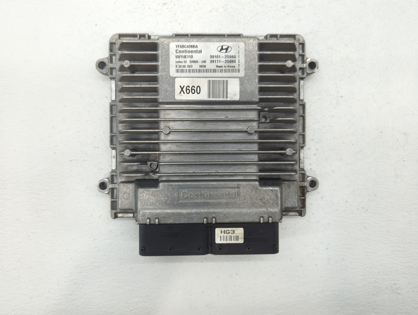2011 Hyundai Sonata PCM Engine Control Computer ECU ECM PCU OEM P/N:39101-2G660 39111-2G660, 39111-2G670, 39101-2G670 Fits O
