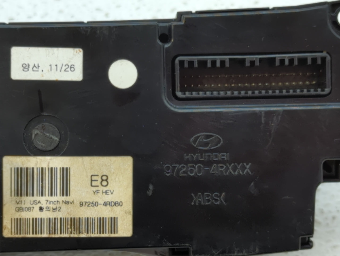 2011-2015 Hyundai Sonata Climate Control Module Temperature AC/Heater Replacement P/N:97250-4RDB4 97250-4RDB3 Fits OEM Used 