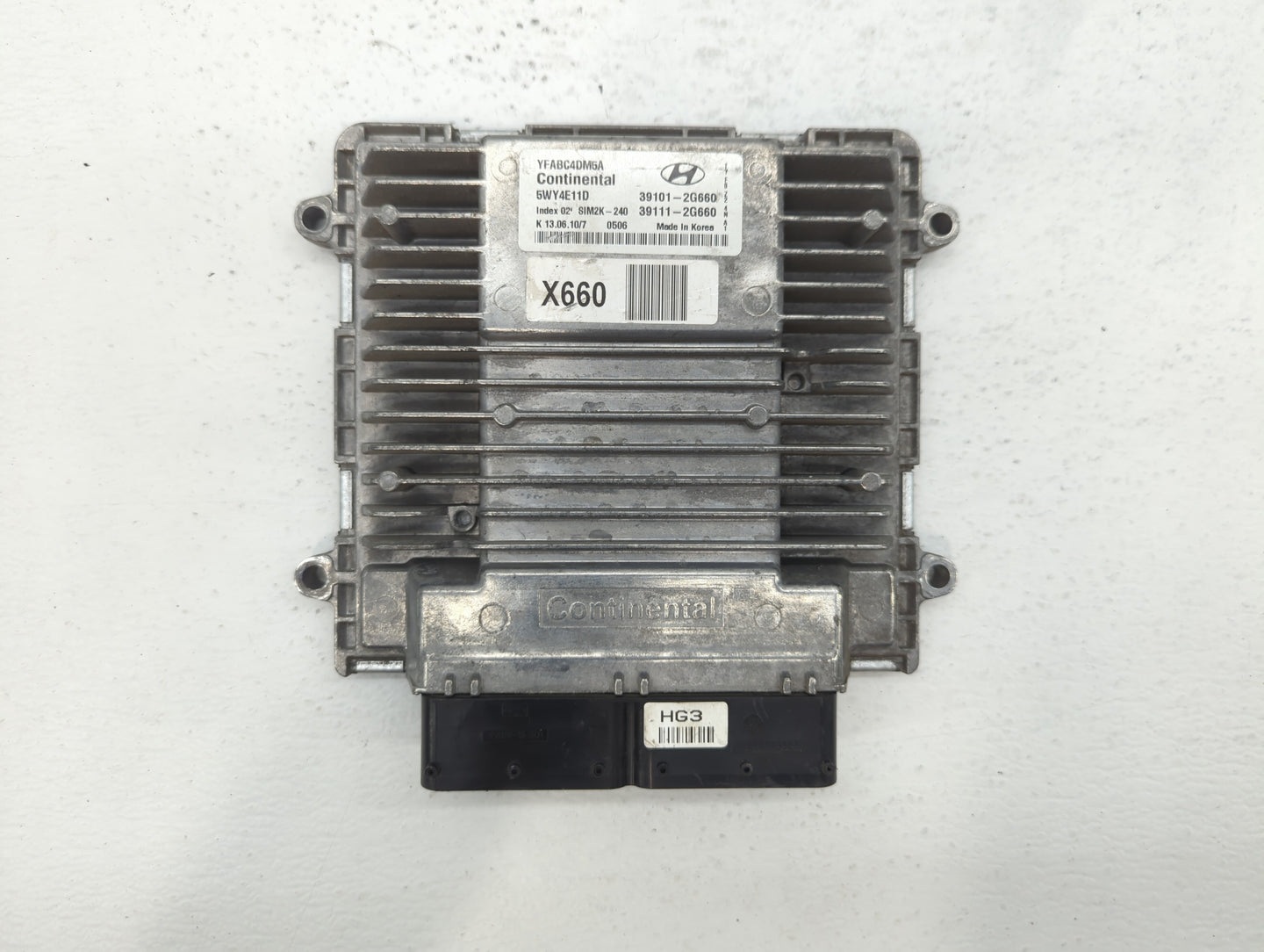 2011 Hyundai Sonata PCM Engine Control Computer ECU ECM PCU OEM P/N:39111-2G660 39101-2G660, 39111-2G670, 39101-2G670 Fits O