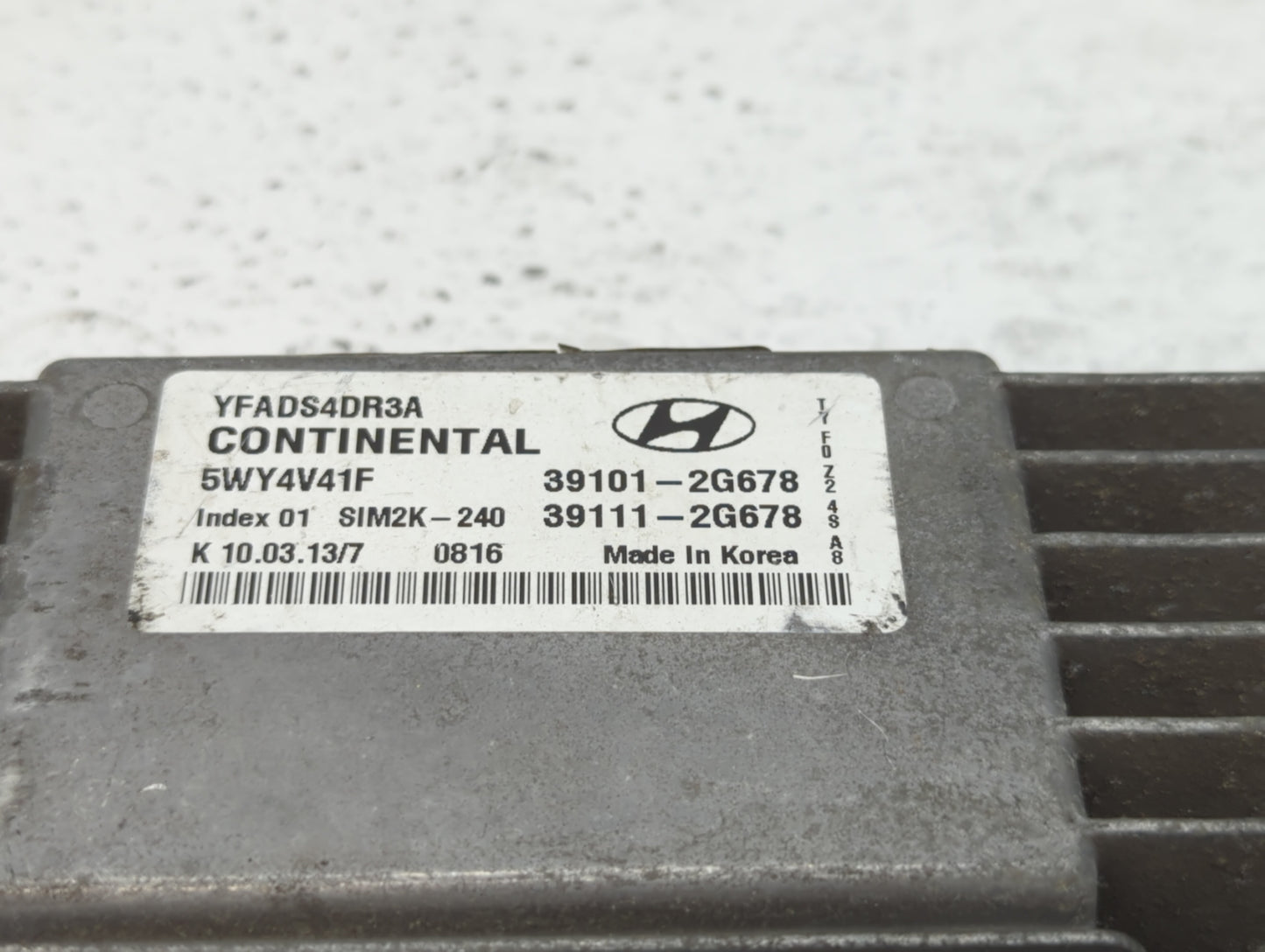 2011-2014 Hyundai Sonata PCM Engine Control Computer ECU ECM PCU OEM P/N:39111-2G678 39101-2G678 Fits Fits 2011 2012 2013 20