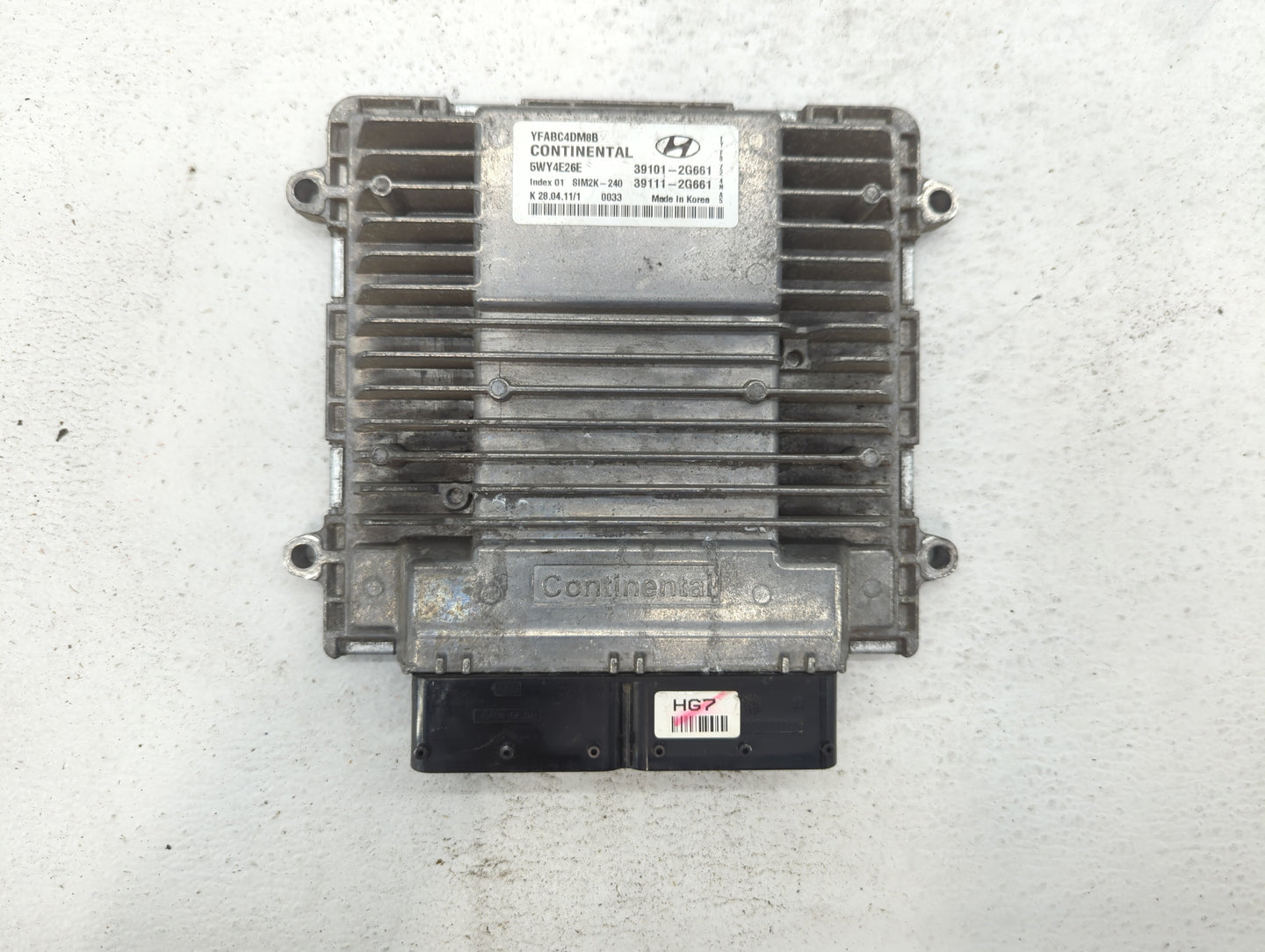2011 Hyundai Sonata PCM Engine Control Computer ECU ECM PCU OEM P/N:39111-2G660 39101-2G660, 39111-2G670, 39101-2G670 Fits O