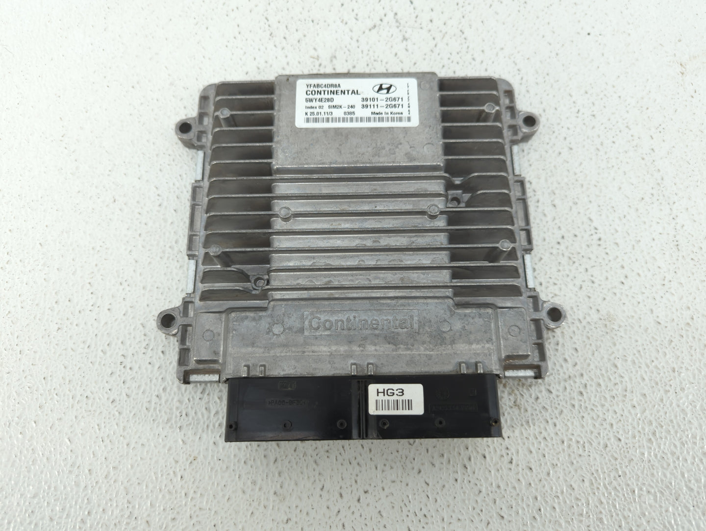 2011-2014 Hyundai Sonata PCM Engine Control Computer ECU ECM PCU OEM P/N:39111-2G671 39101-2G671 Fits Fits 2011 2012 2013 20