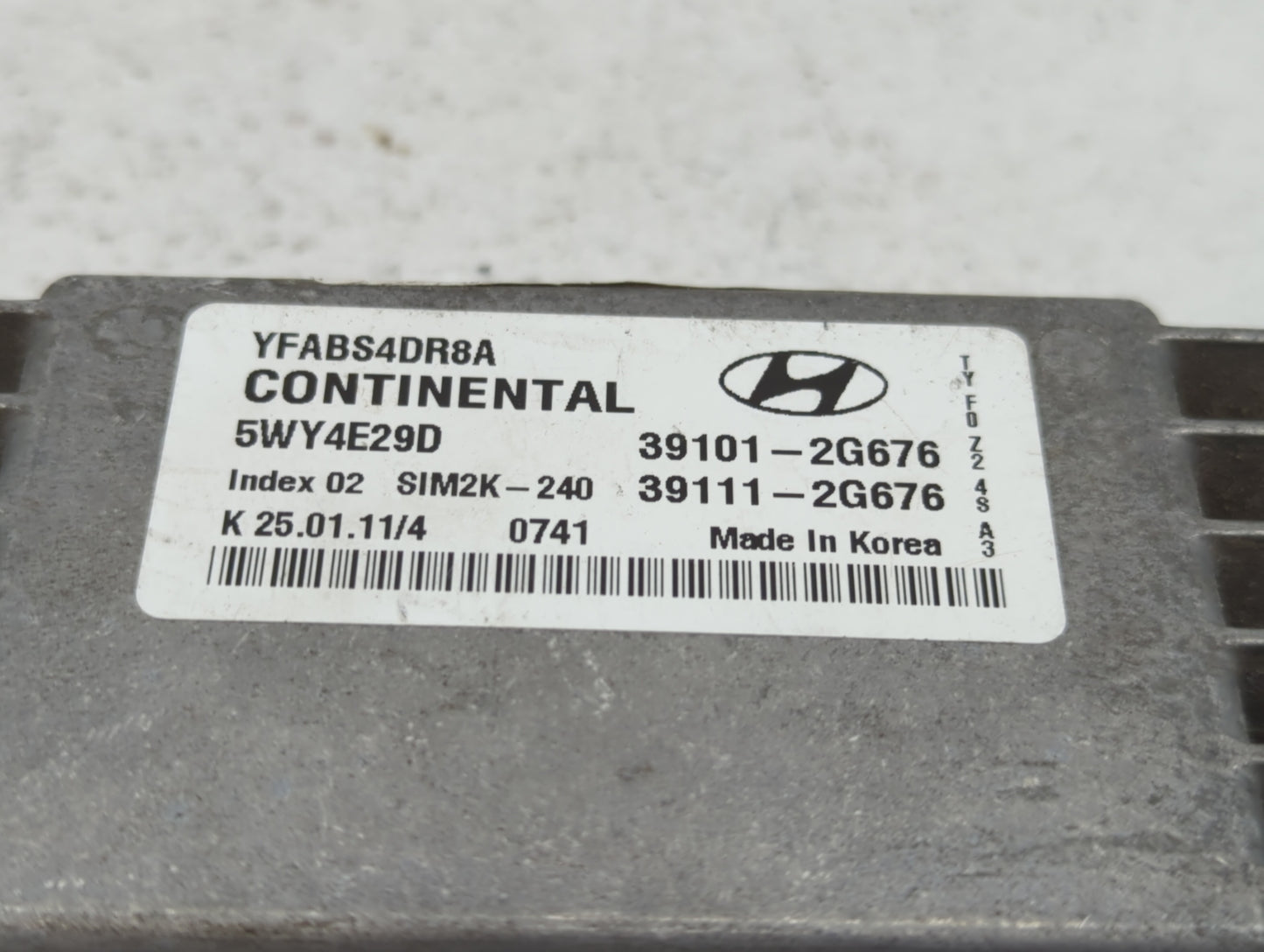 2011-2014 Hyundai Sonata PCM Engine Control Computer ECU ECM PCU OEM P/N:39111-2G678 39101-2G678 Fits Fits 2011 2012 2013 20