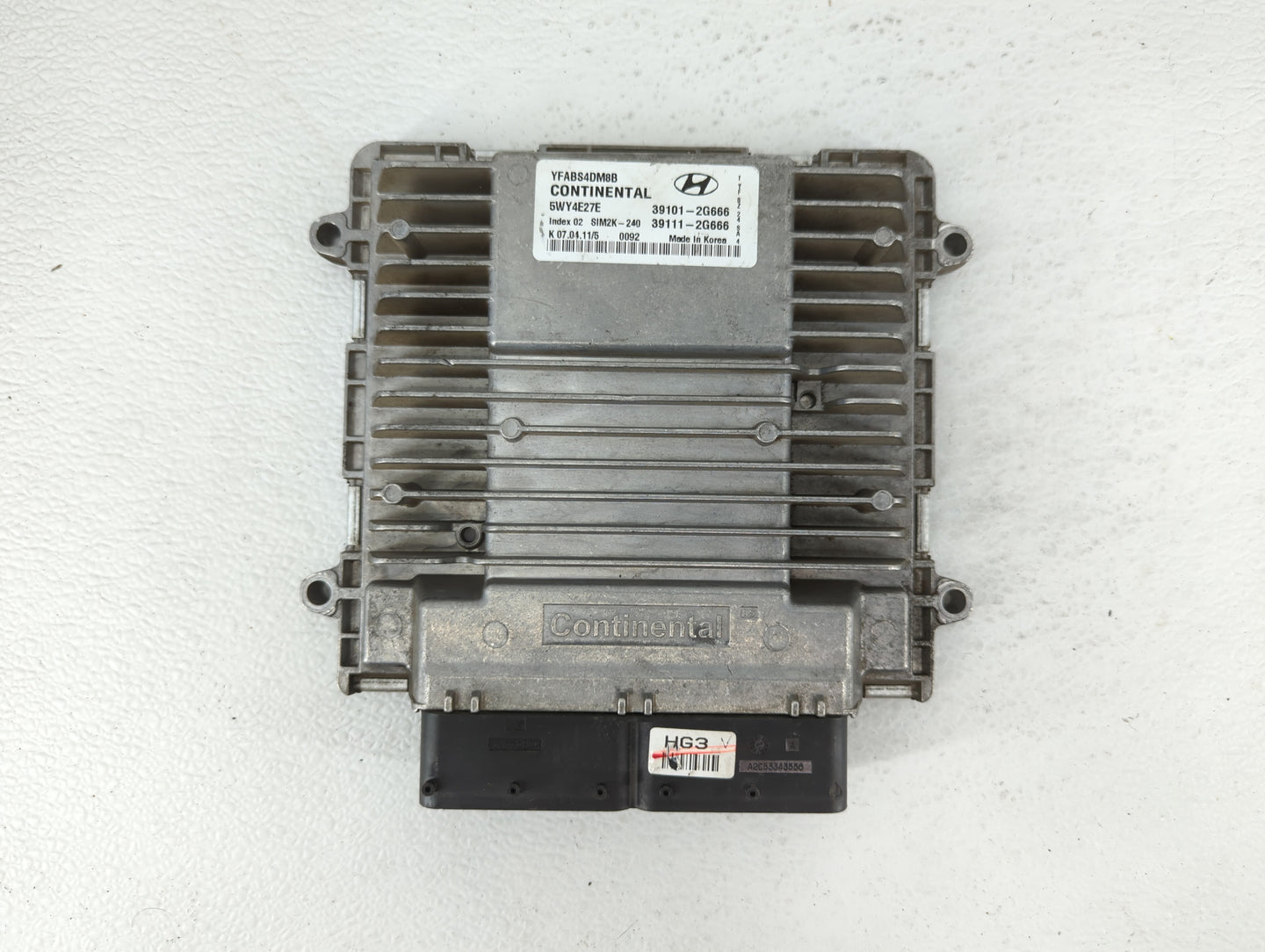 2011 Hyundai Sonata PCM Engine Control Computer ECU ECM PCU OEM P/N:39111-2G666 39101-2G666 Fits OEM Used Auto Parts - Oemus