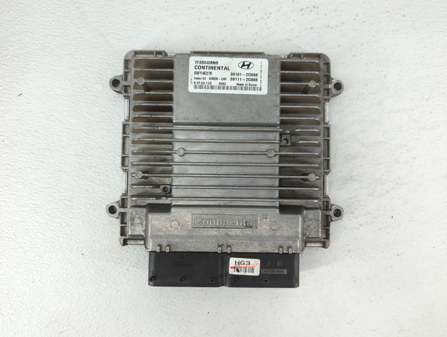 2011 Hyundai Sonata PCM Engine Control Computer ECU ECM PCU OEM P/N:39111-2G666 39101-2G666 Fits OEM Used Auto Parts - Oemus