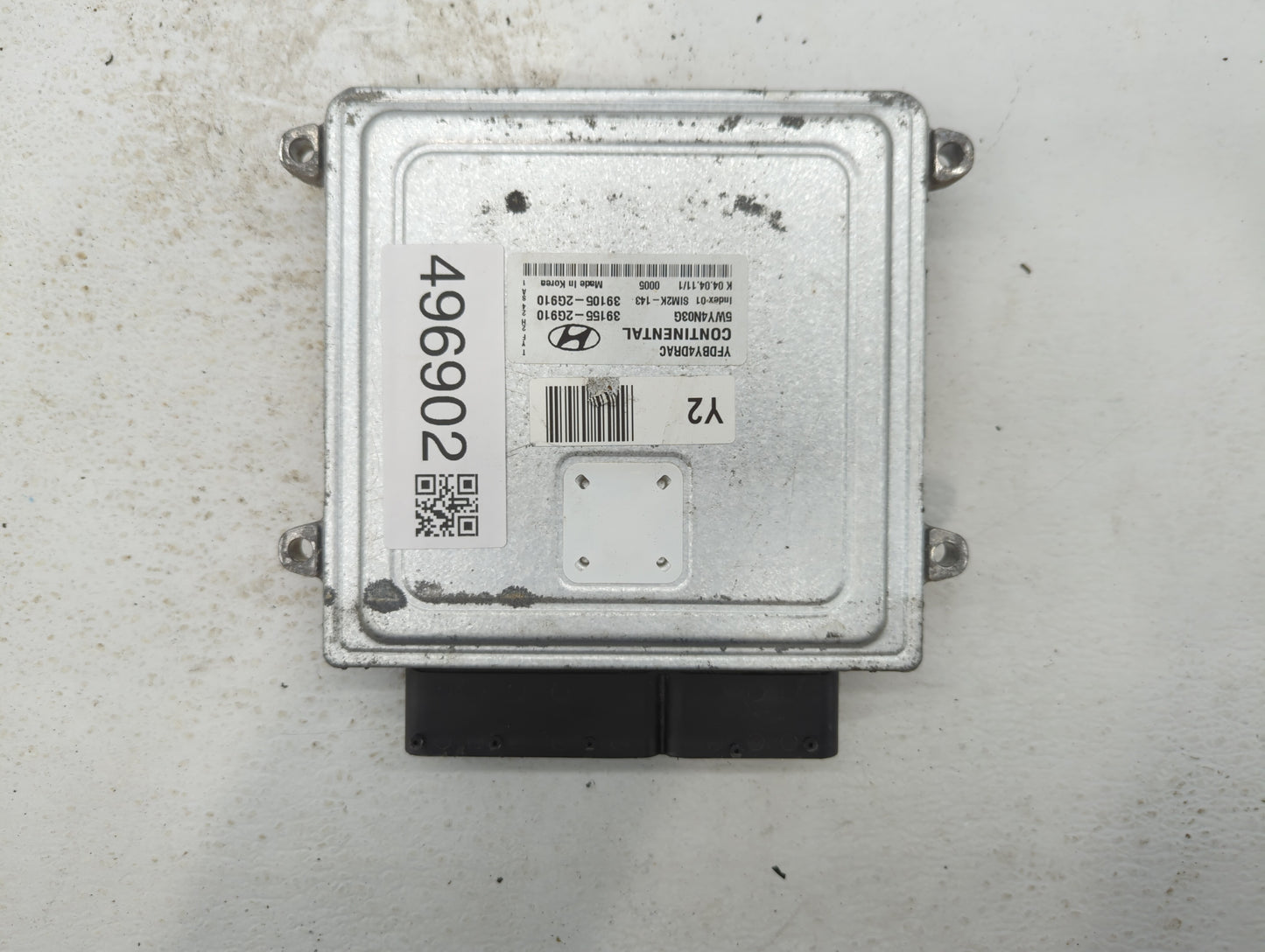 2011-2015 Hyundai Sonata PCM Engine Control Computer ECU ECM PCU OEM P/N:39105-2G913 39155-2G913 Fits OEM Used Auto Parts - 